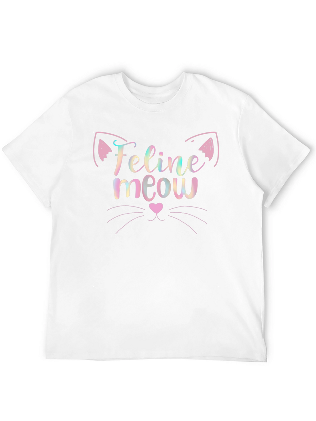 Feline Meow Graphic Tee - Soft Cotton Blend