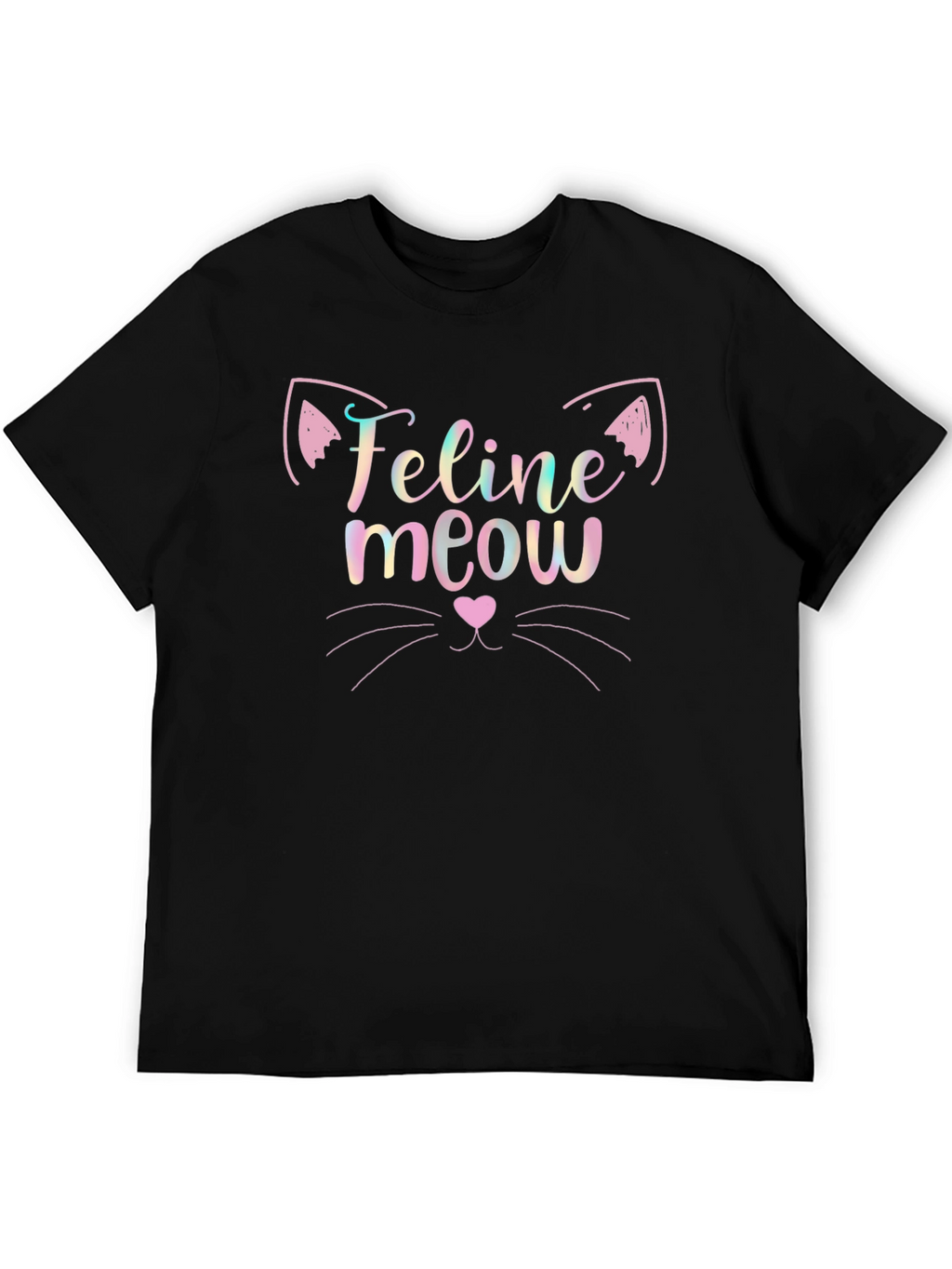 Feline Meow Graphic Tee - Soft Cotton Blend