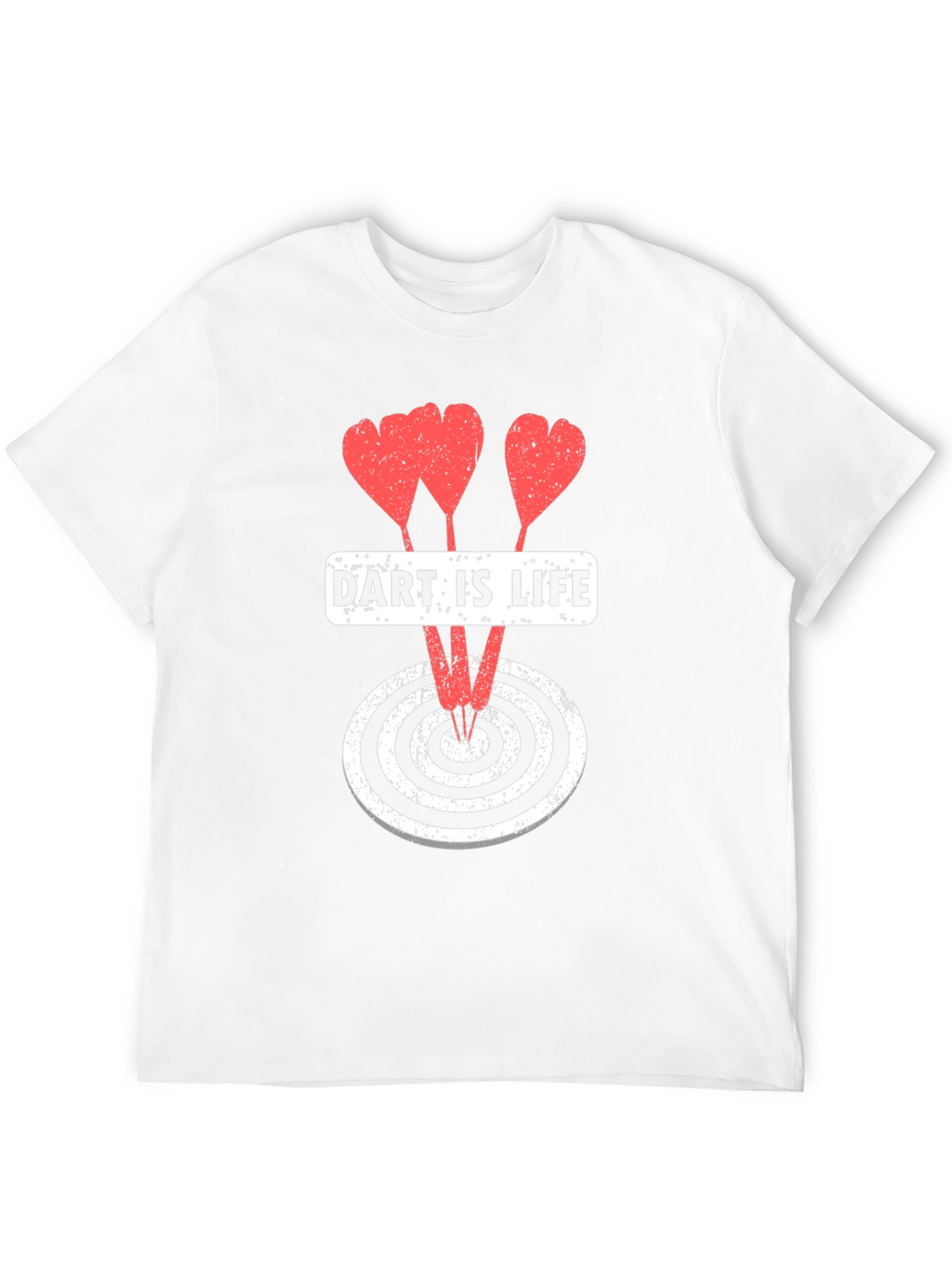 Dart Is Life Graphic Tee - Casual Black T-Shirt
