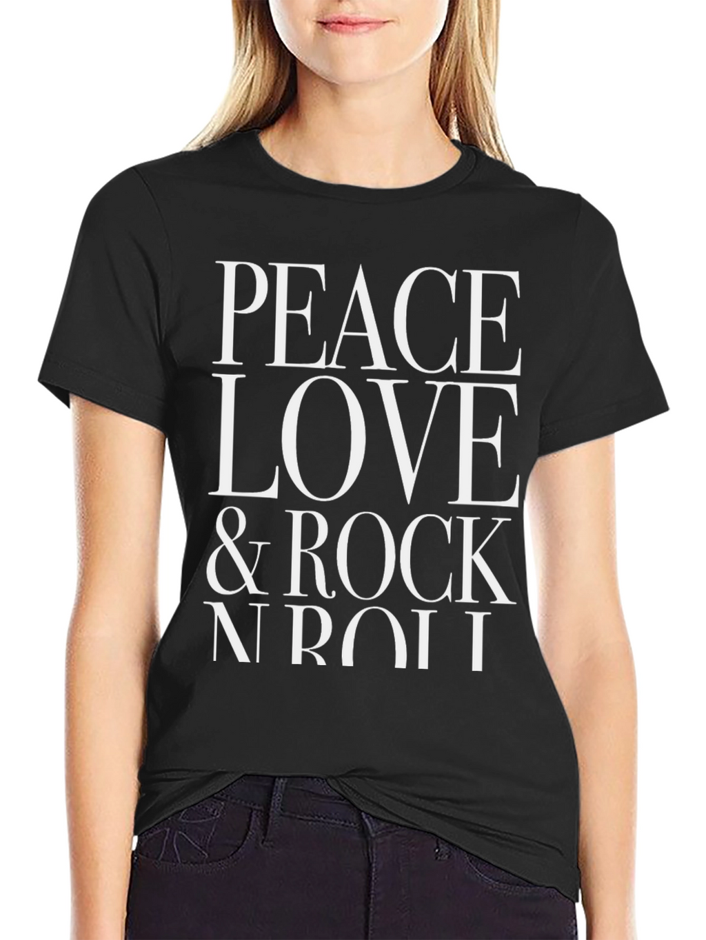 Peace Love & Rock N Roll Graphic Tee