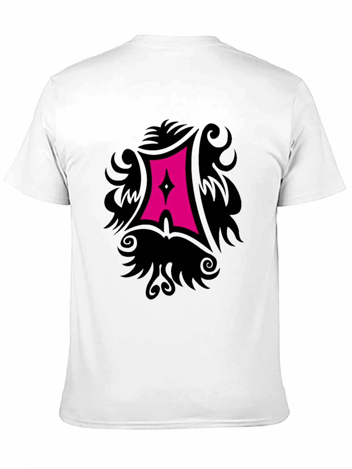 Black T-Shirt with Gothic A Graphic