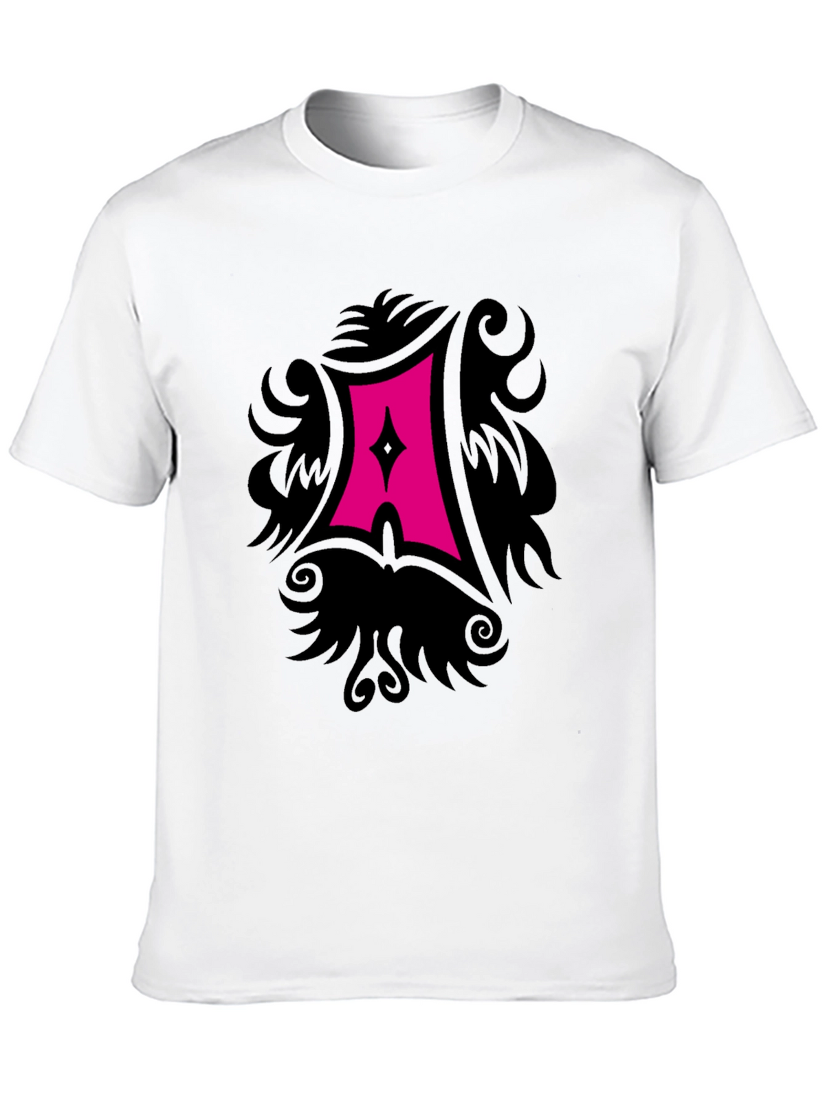 Black T-Shirt with Gothic A Graphic