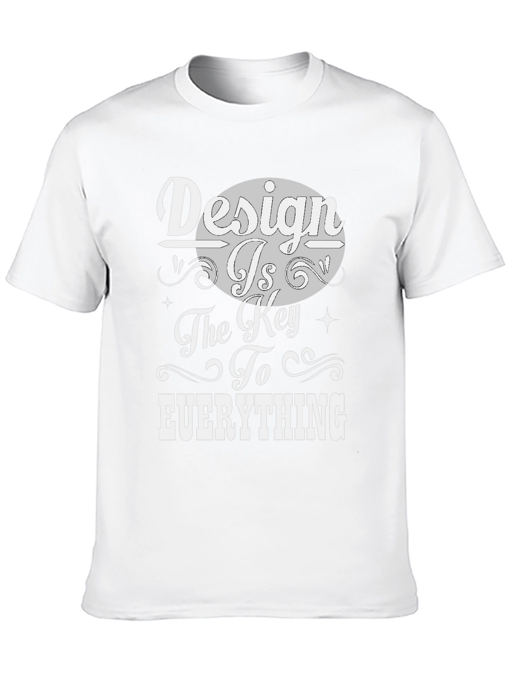 Design is the Key Black Graphic Tee
