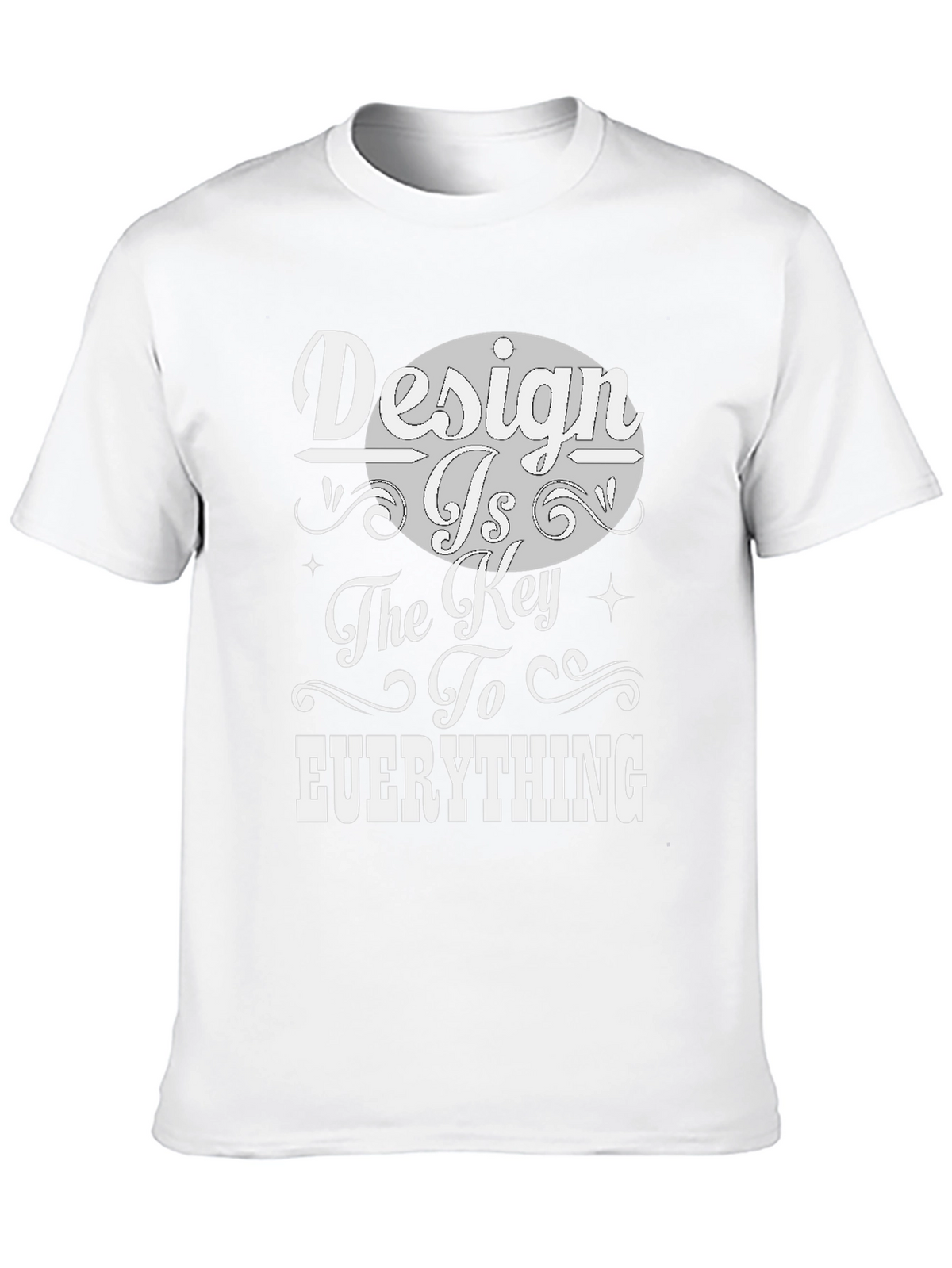 Design is the Key Black Graphic Tee