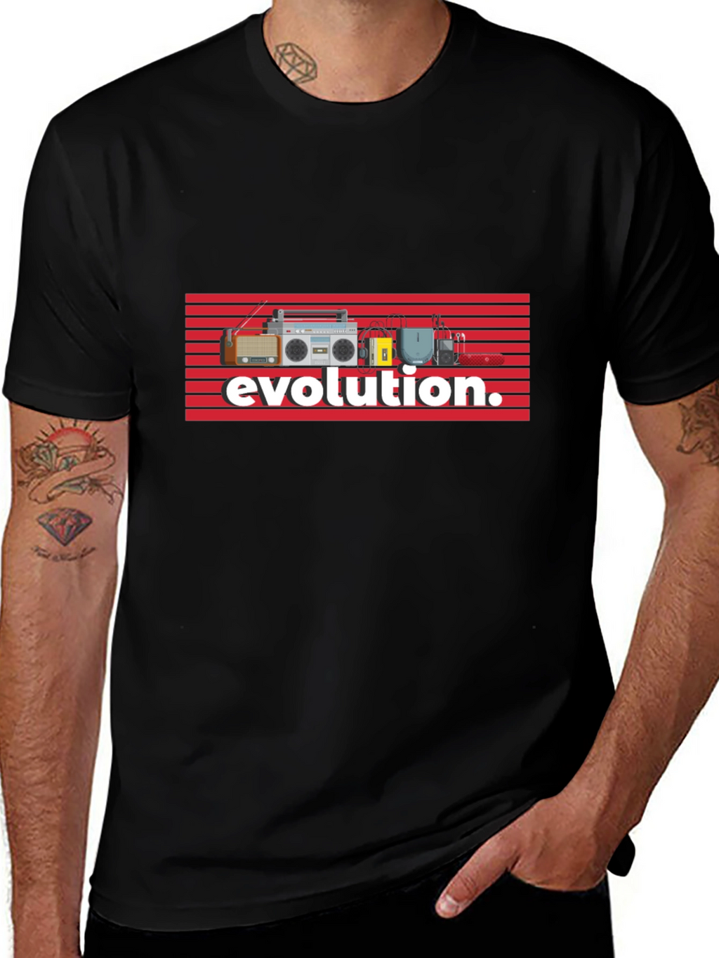 Evolution of Music Tee