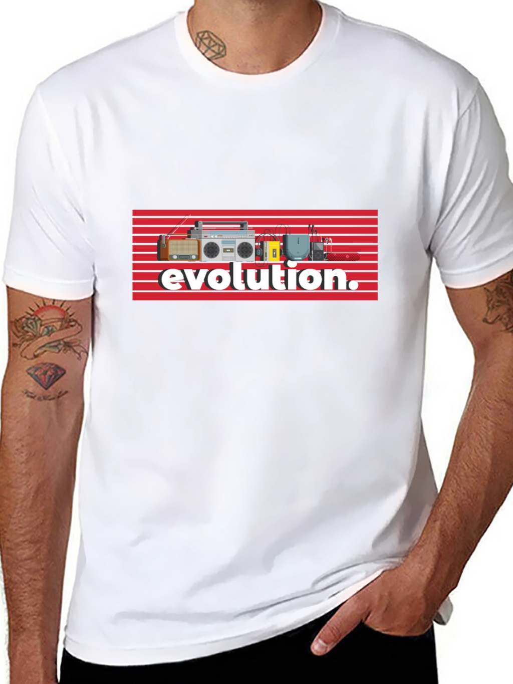 Evolution of Music Tee