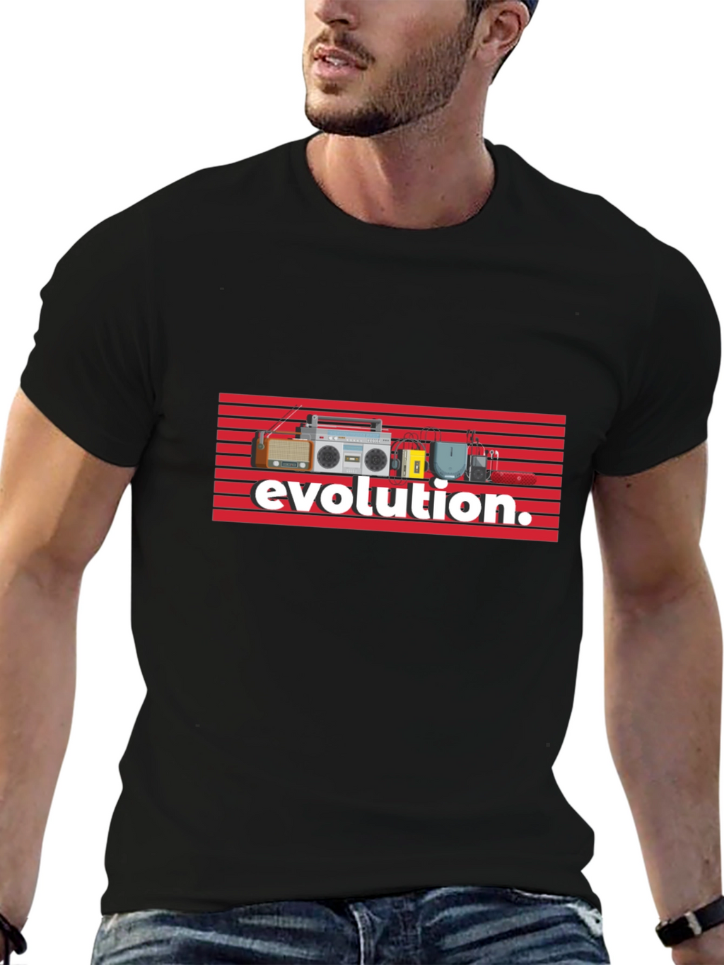 Evolution of Music Tee
