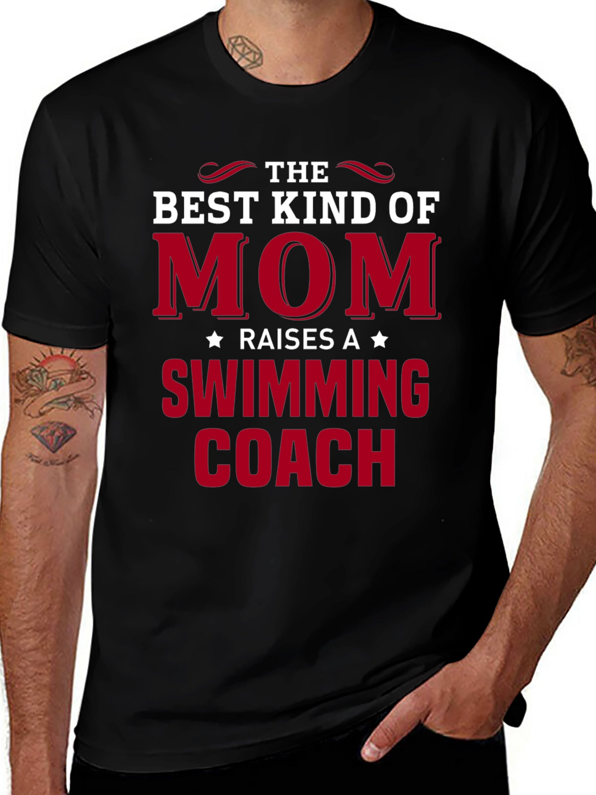 Best Kind of Mom - Swimming Coach T-Shirt