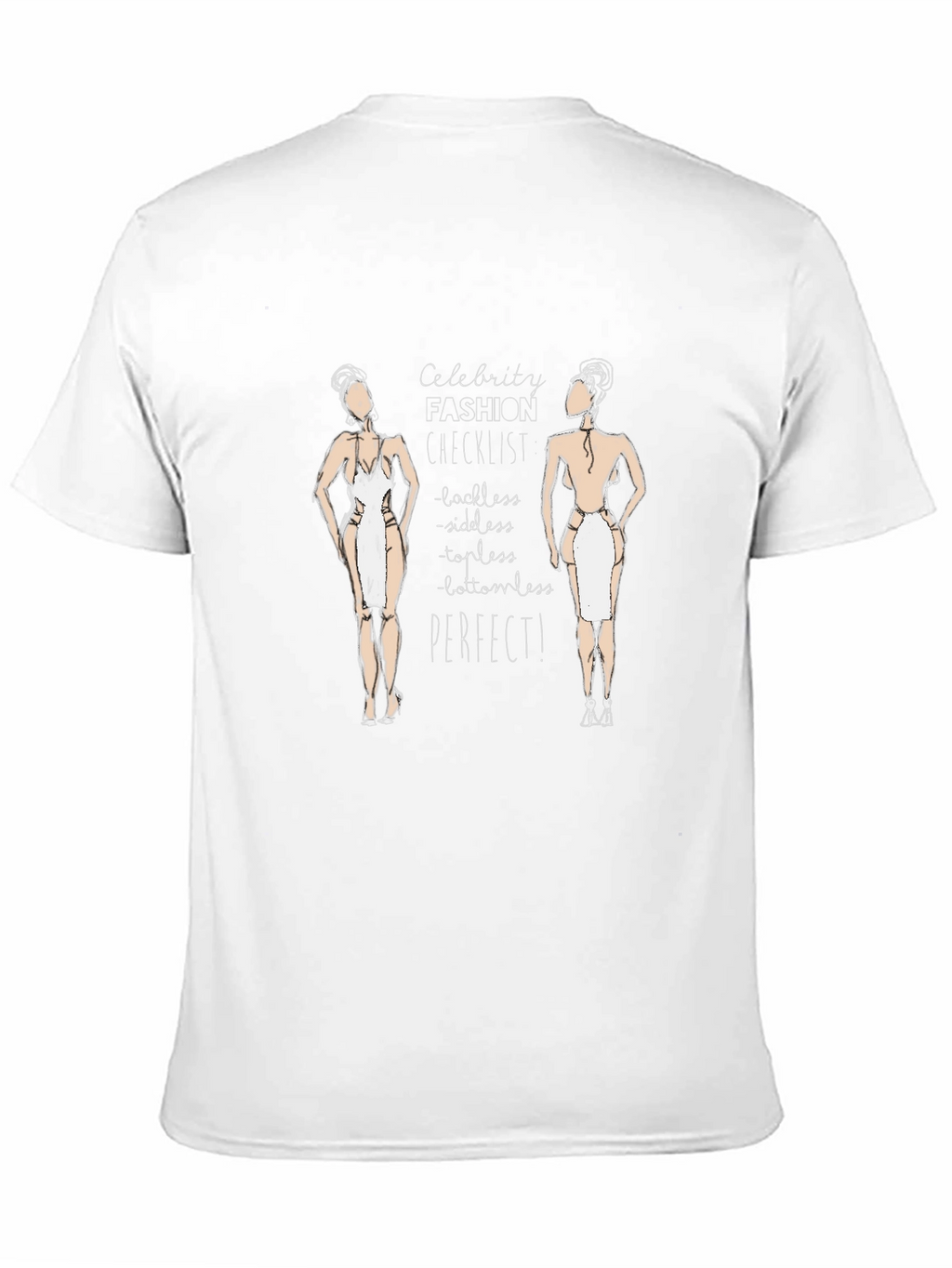 Celebrity Fashion Checklist Black T-Shirt