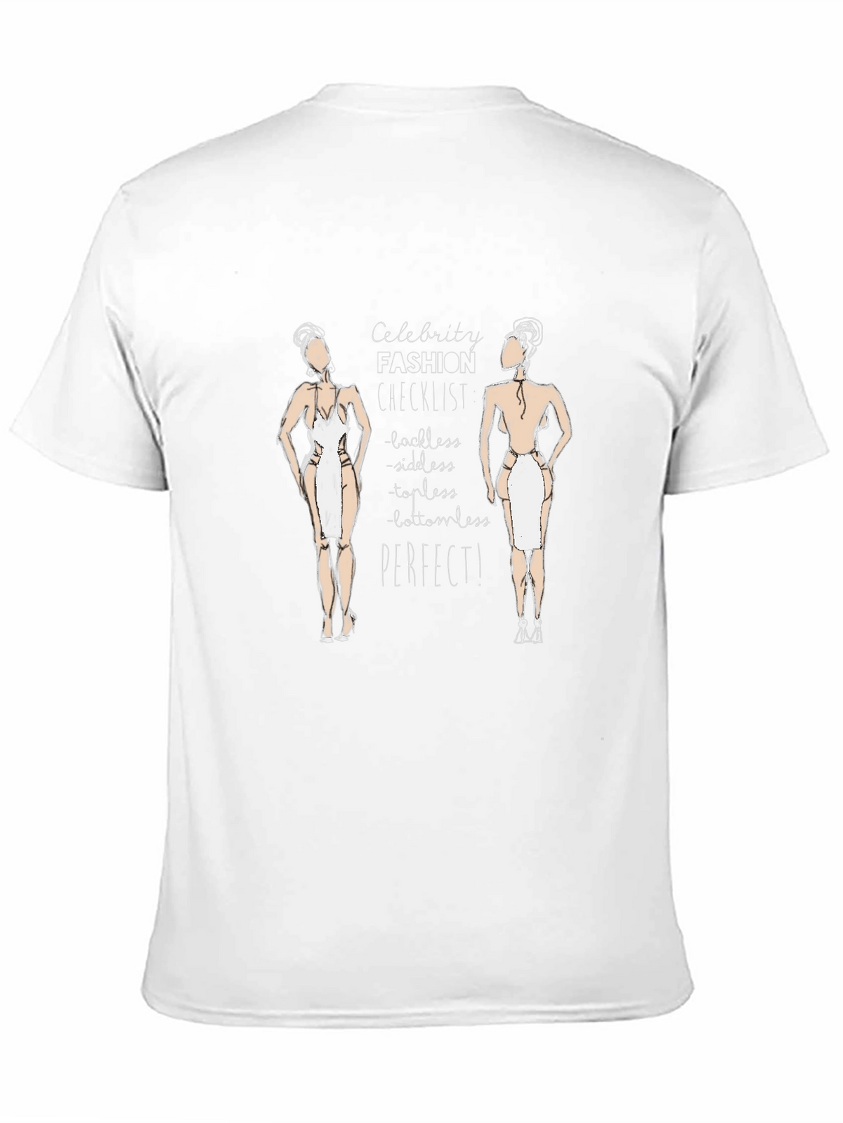 Celebrity Fashion Checklist Black T-Shirt