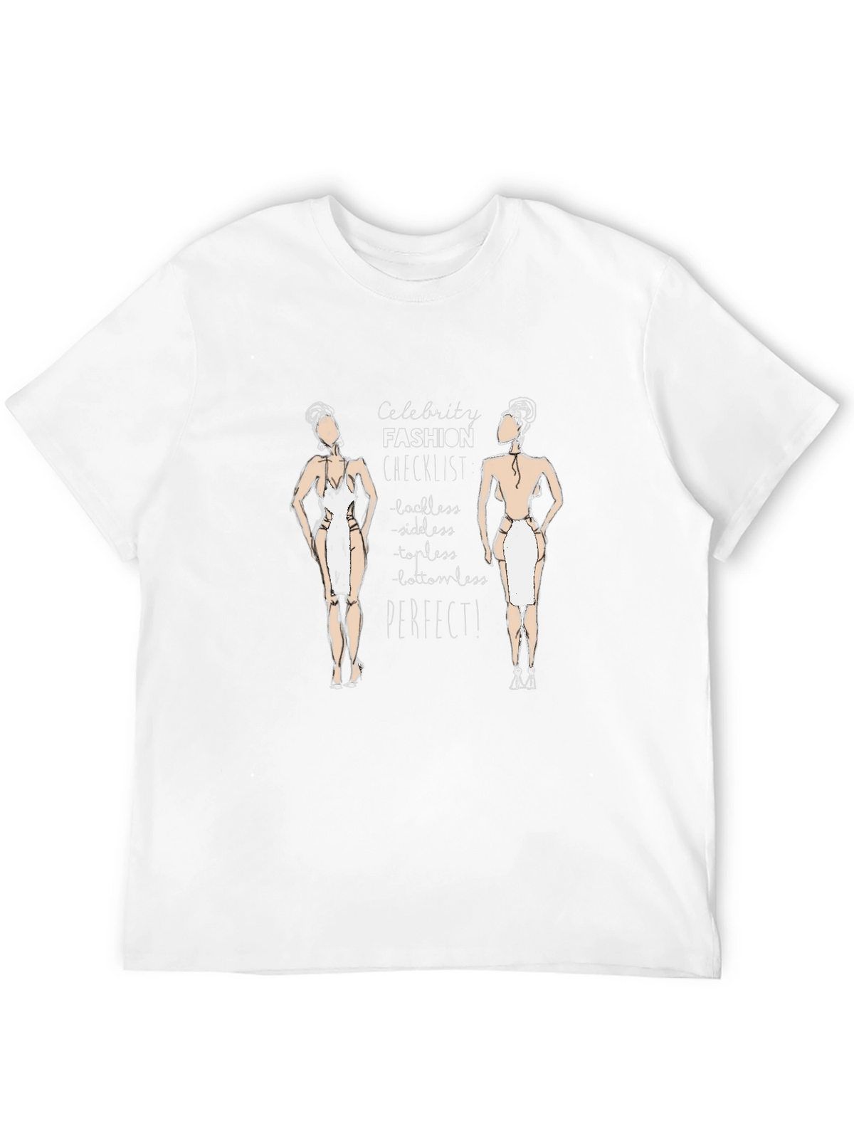 Celebrity Fashion Checklist Black T-Shirt