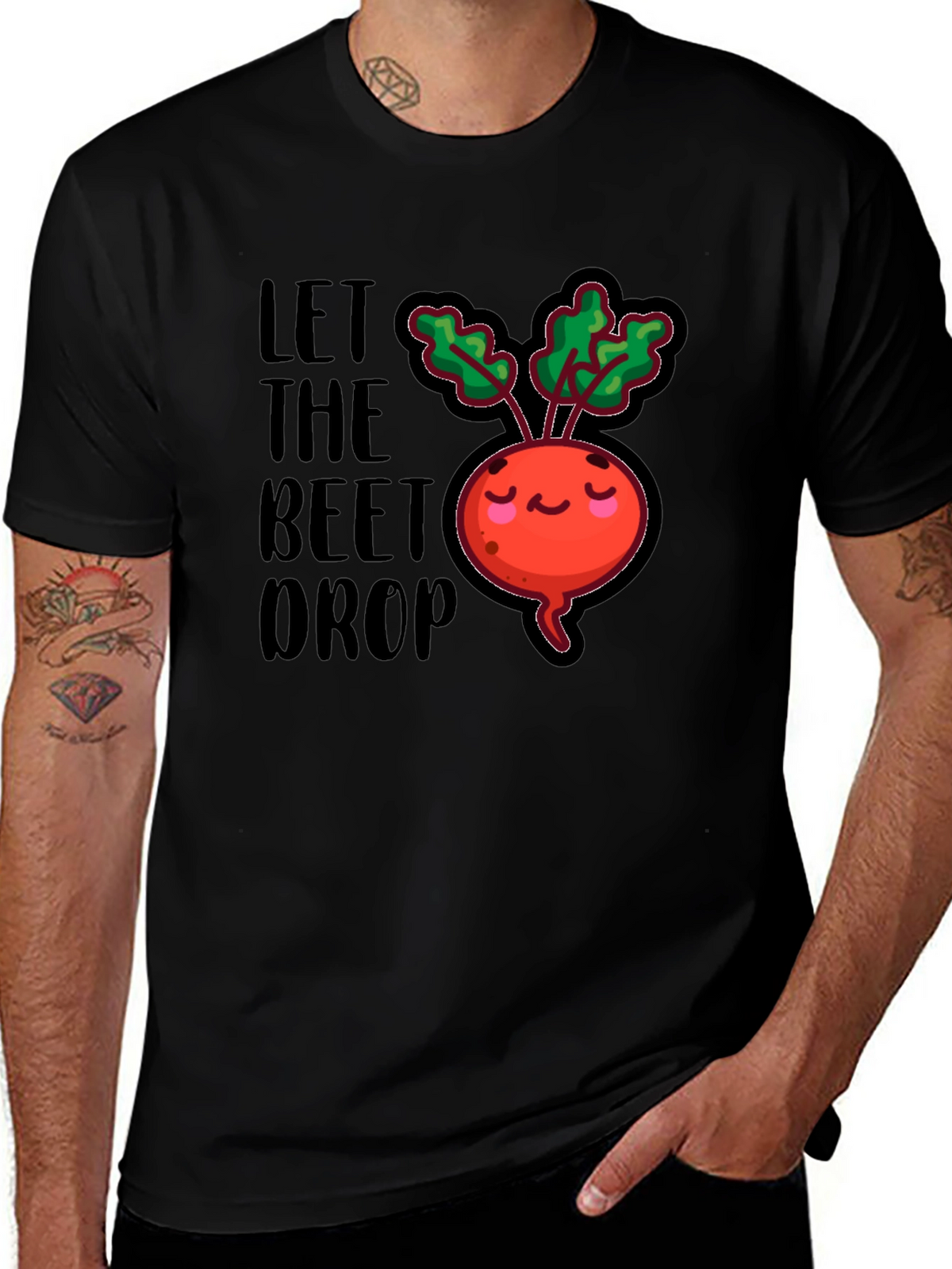 Let The Beet Drop Funny Graphic T-Shirt