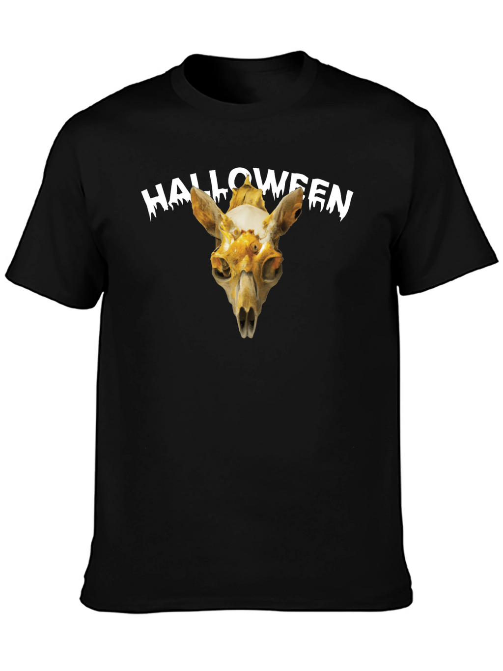 Halloween Skull Graphic Tee - Spooky Season Apparel