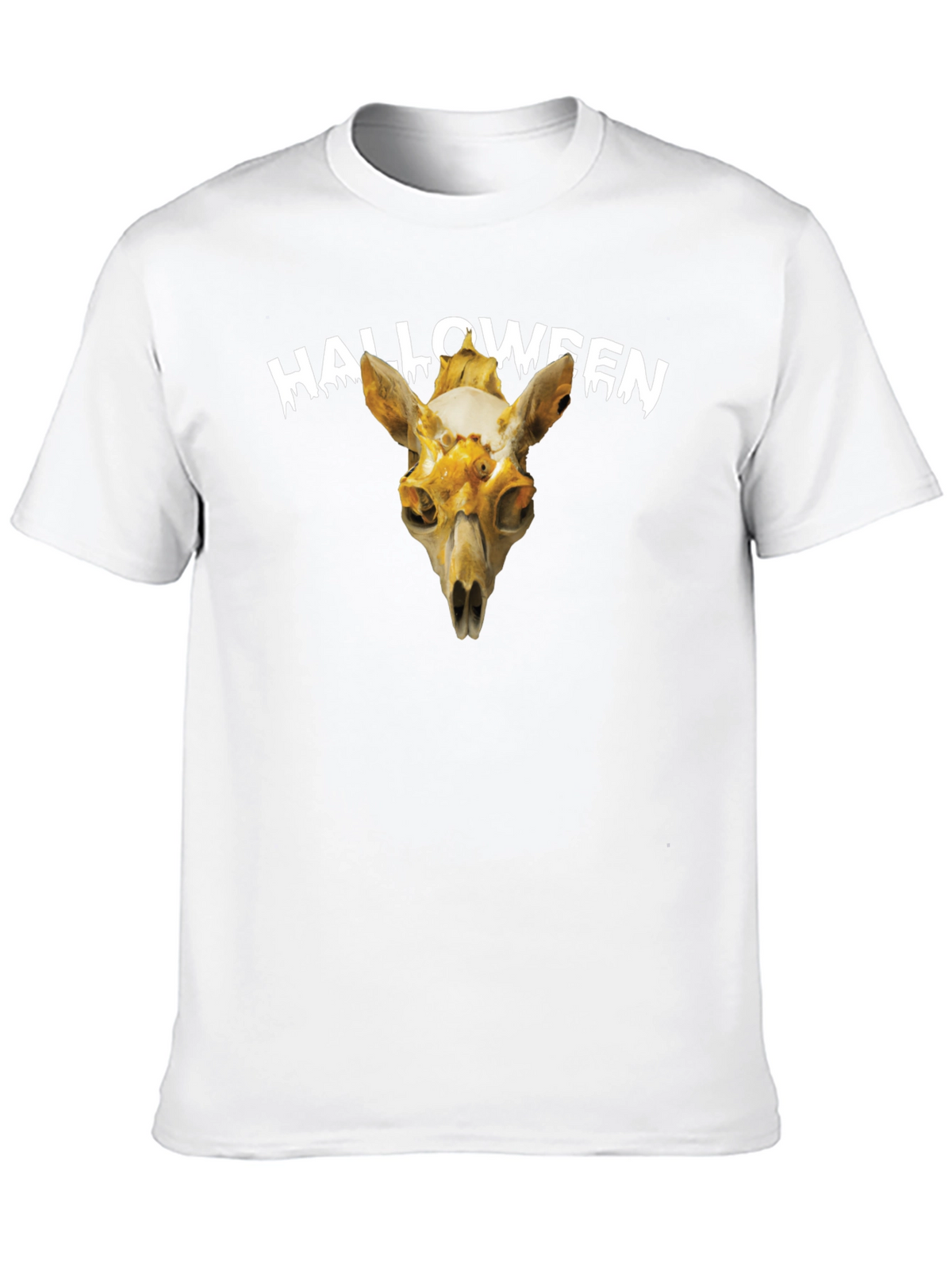 Halloween Skull Graphic Tee - Spooky Season Apparel