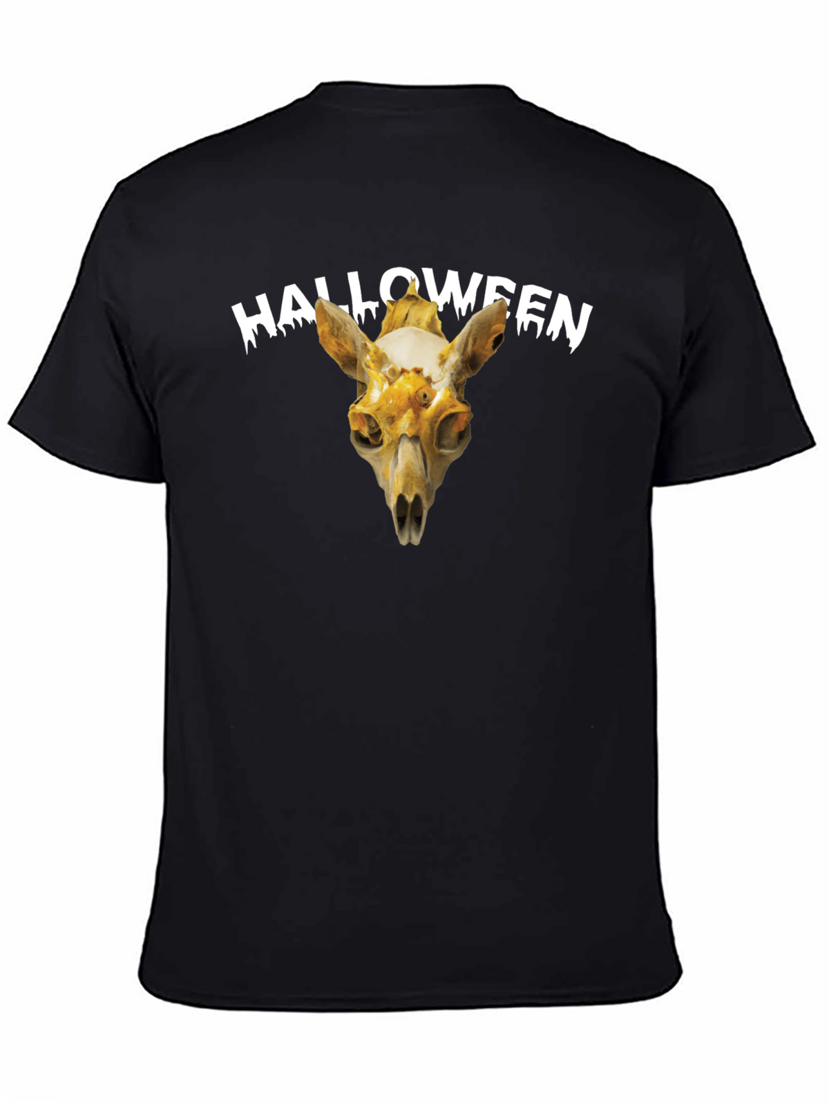 Halloween Skull Graphic Tee - Spooky Season Apparel