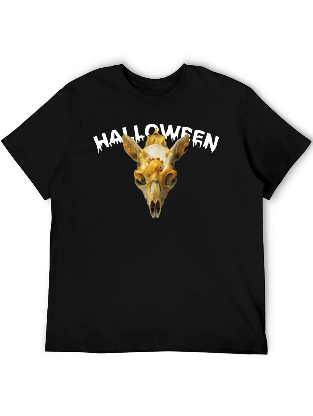 Halloween Skull Graphic Tee - Spooky Season Apparel