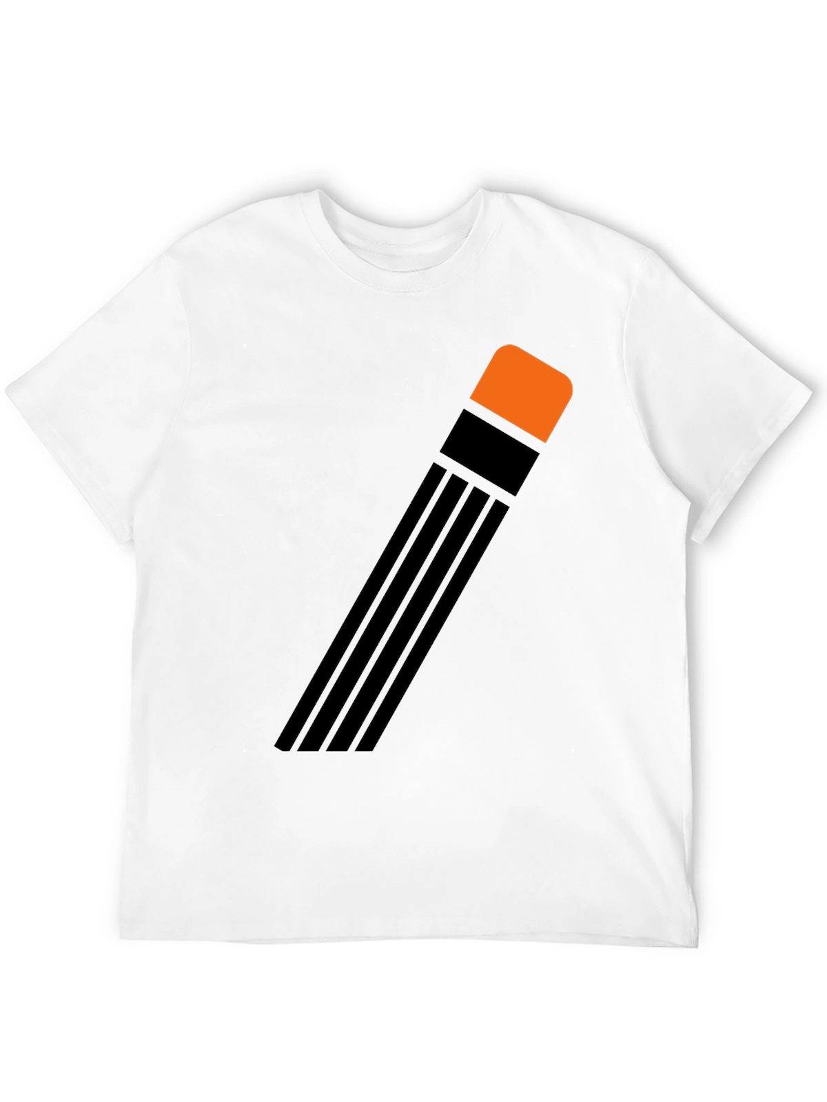 Pencil Graphic Black T-Shirt