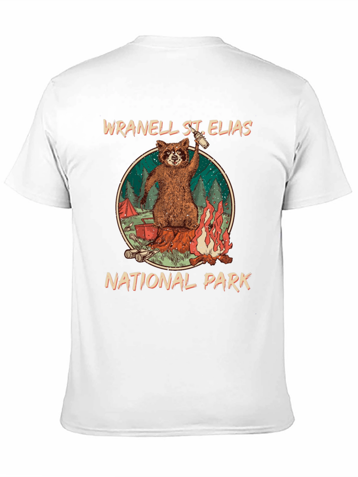 Wrangell St. Elias National Park Raccoon T-Shirt