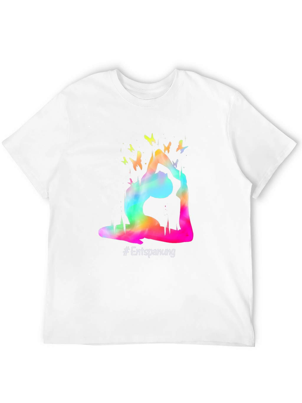 Yoga Pose Butterfly Graphic T-Shirt - Relaxation Tee