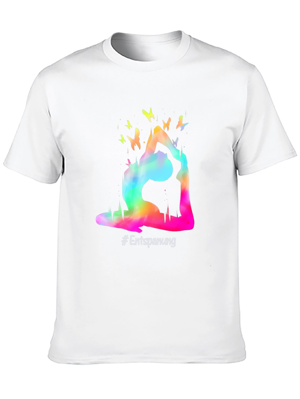 Yoga Pose Butterfly Graphic T-Shirt - Relaxation Tee