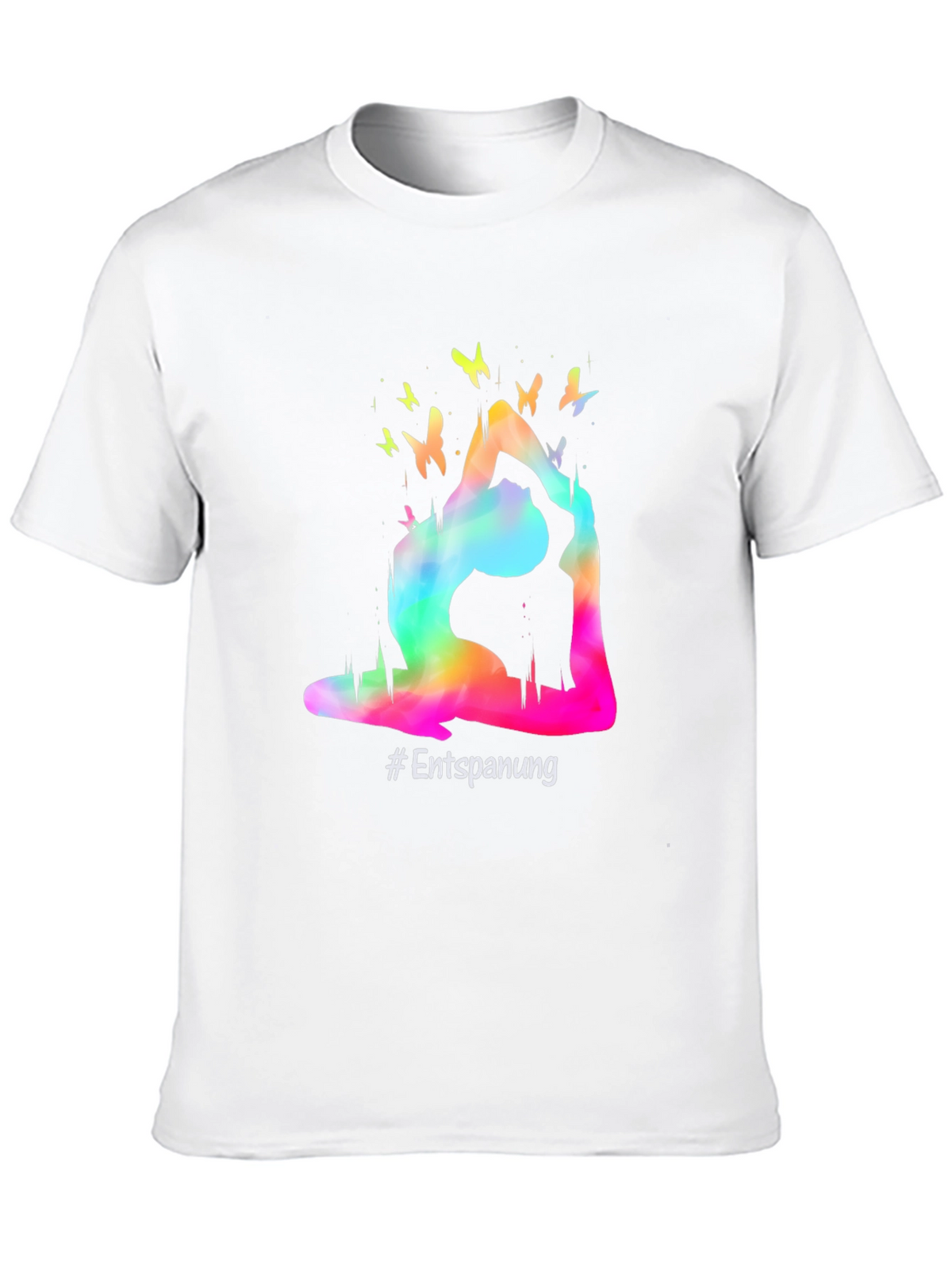 Yoga Pose Butterfly Graphic T-Shirt - Relaxation Tee