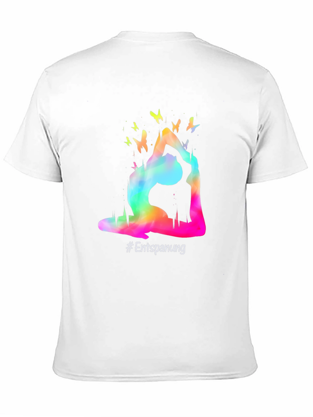 Yoga Pose Butterfly Graphic T-Shirt - Relaxation Tee