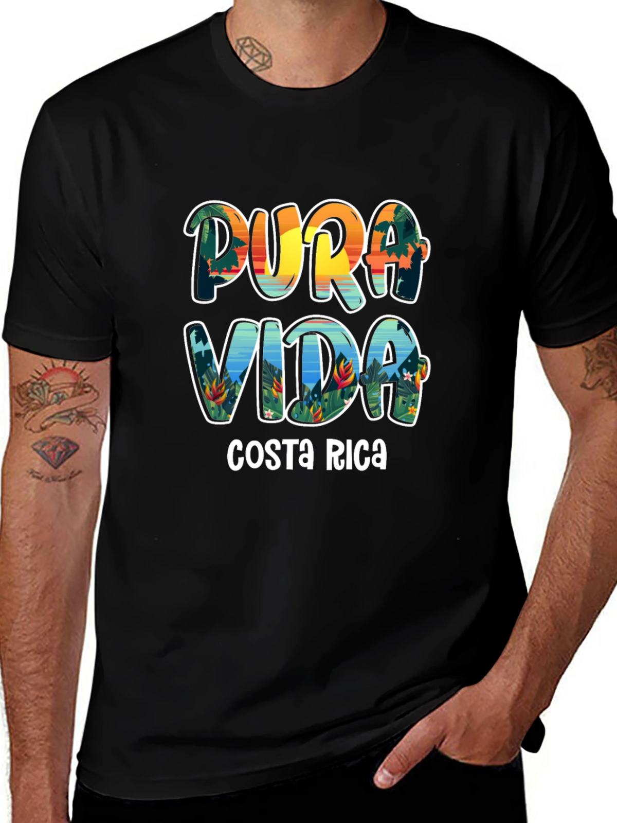 Pura Vida Costa Rica Graphic T-Shirt