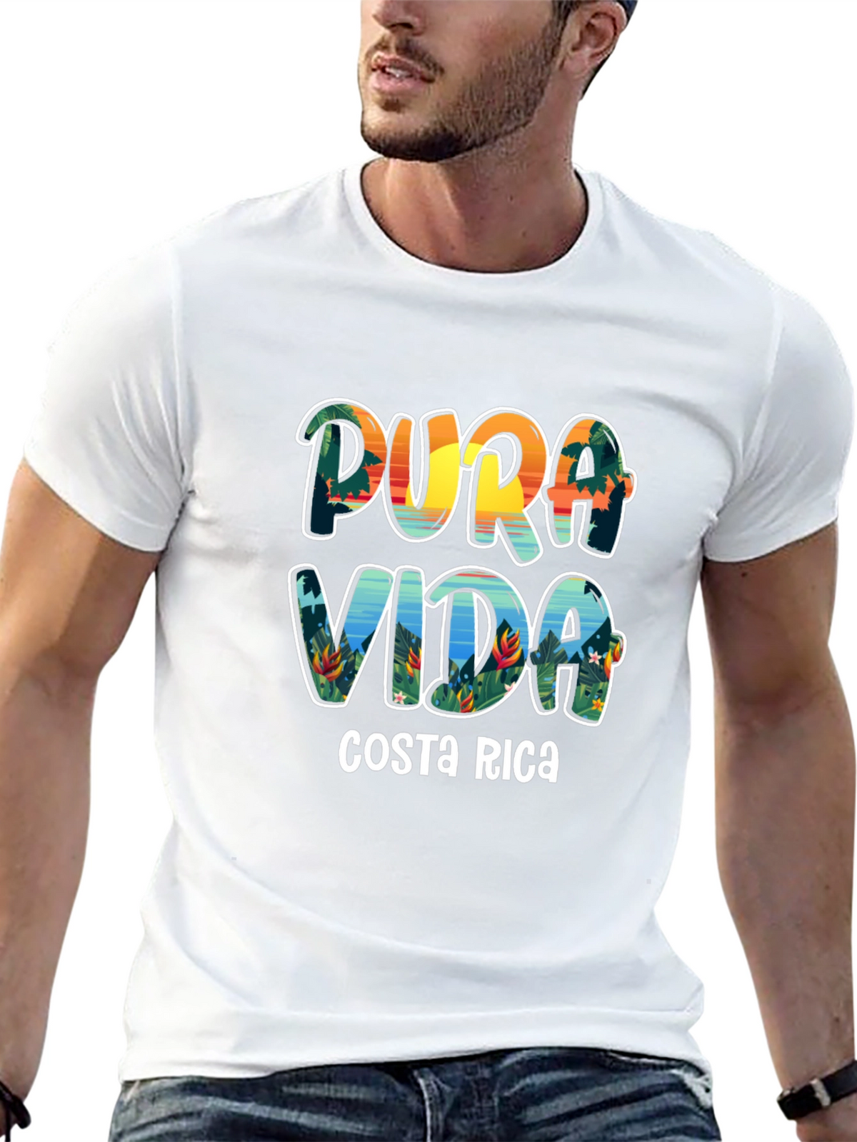 Pura Vida Costa Rica Graphic T-Shirt