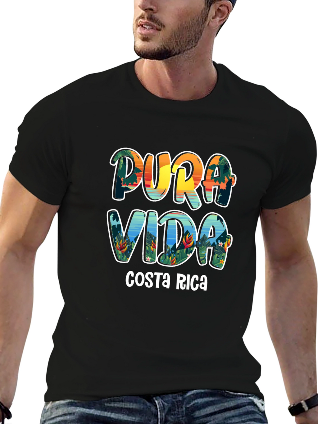 Pura Vida Costa Rica Graphic T-Shirt