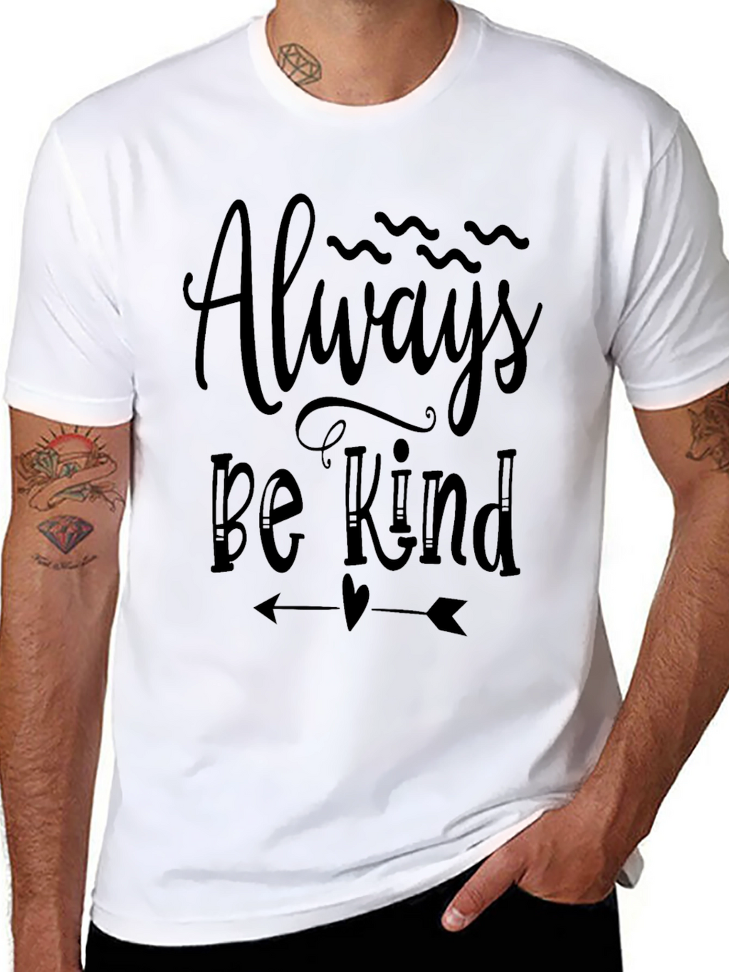 Always Be Kind Graphic T-Shirt - Black