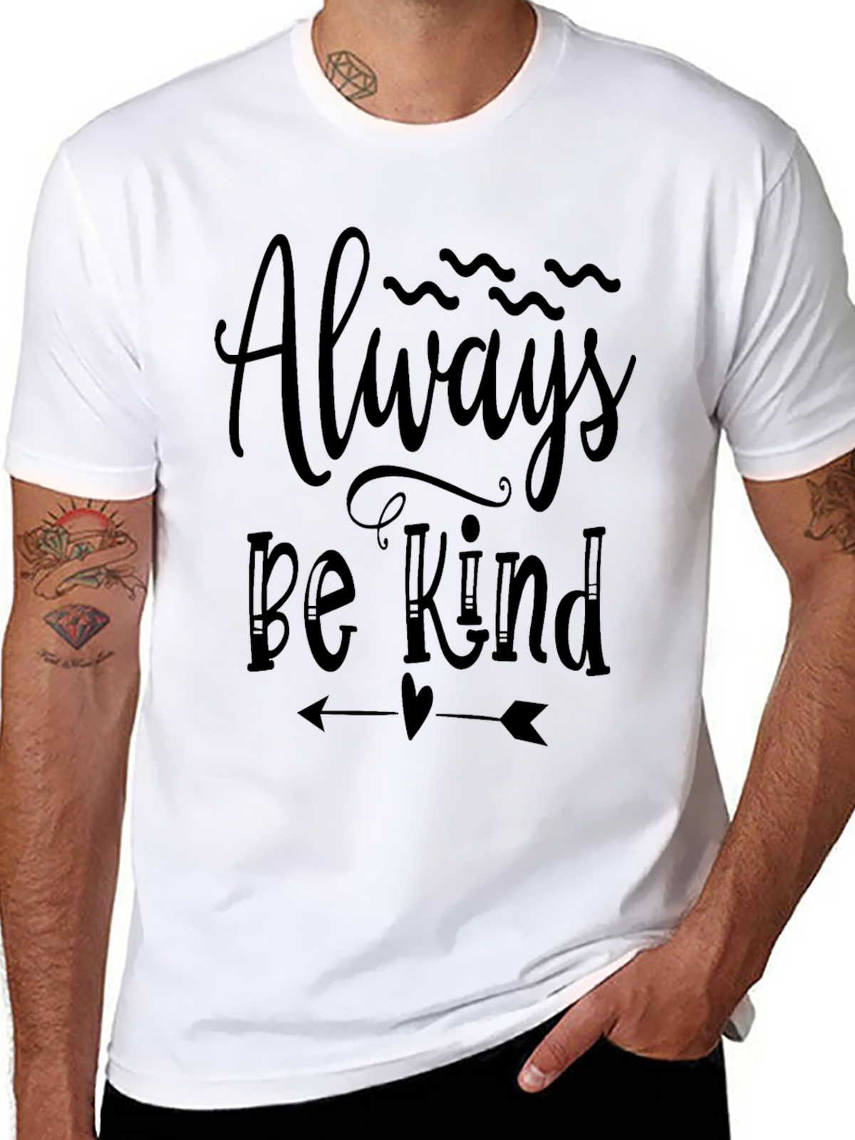 Always Be Kind Graphic T-Shirt - Black