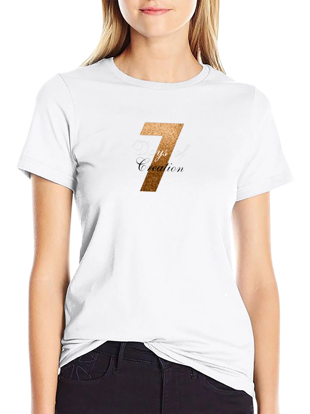 7 Days of Creation Black T-Shirt