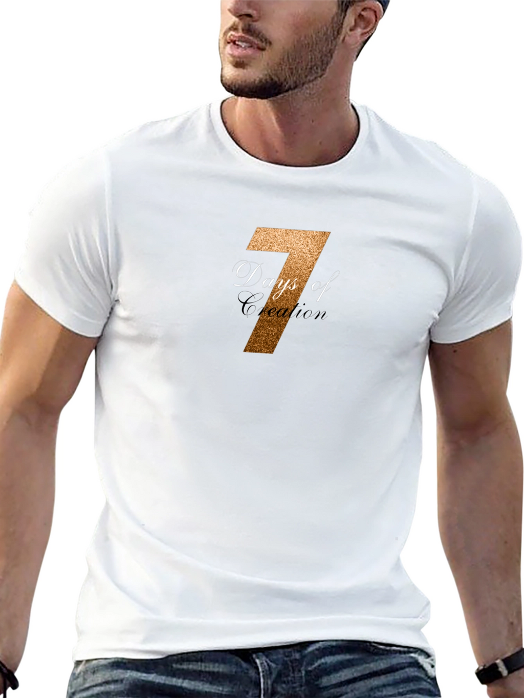 7 Days of Creation Black T-Shirt