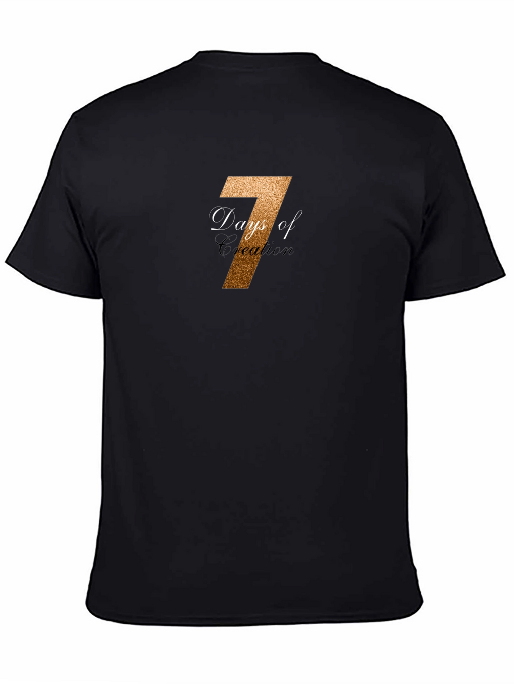 7 Days of Creation Black T-Shirt