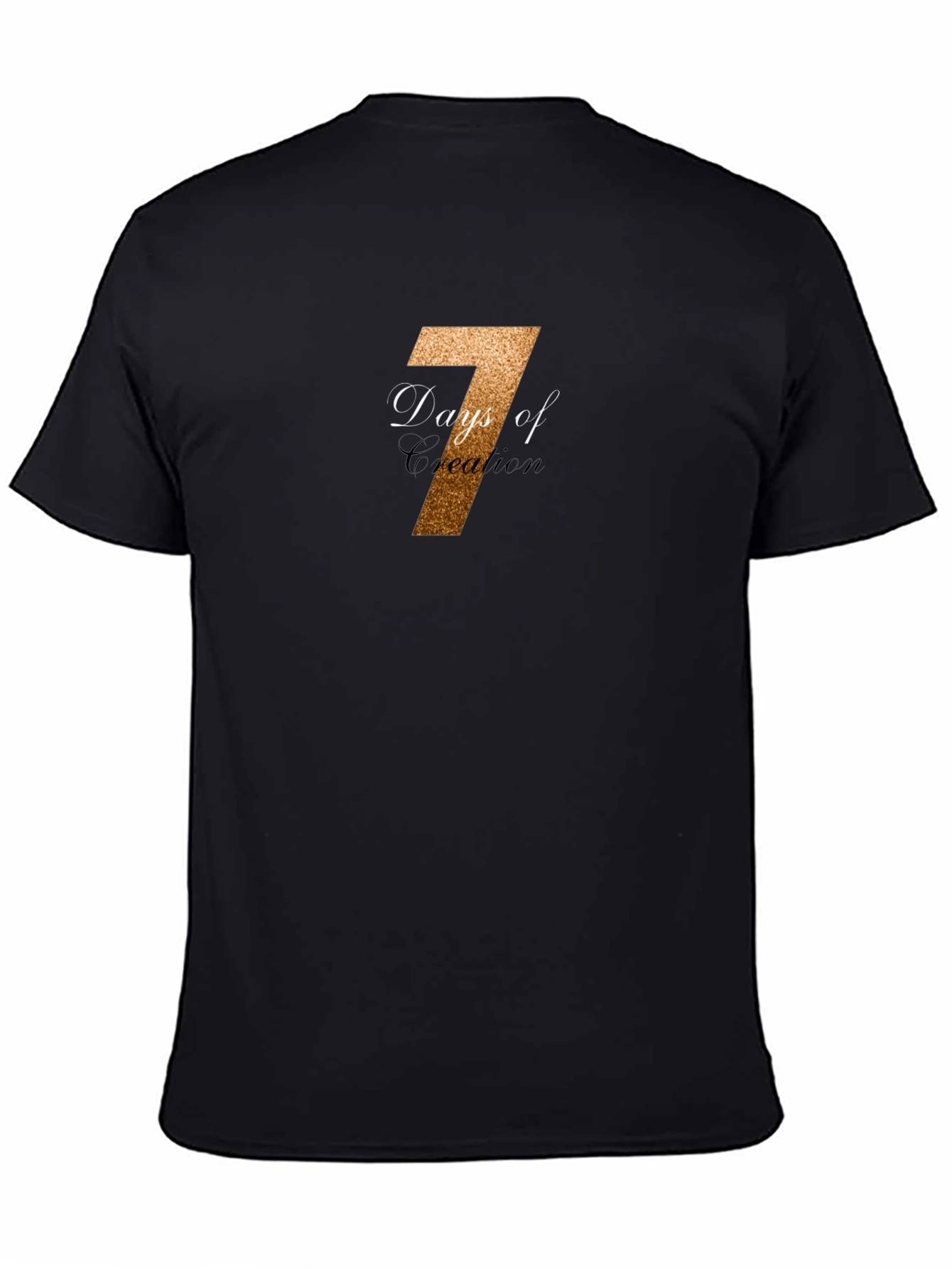7 Days of Creation Black T-Shirt