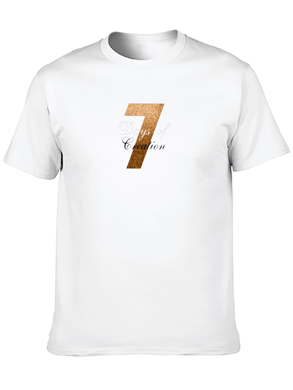 7 Days of Creation Black T-Shirt