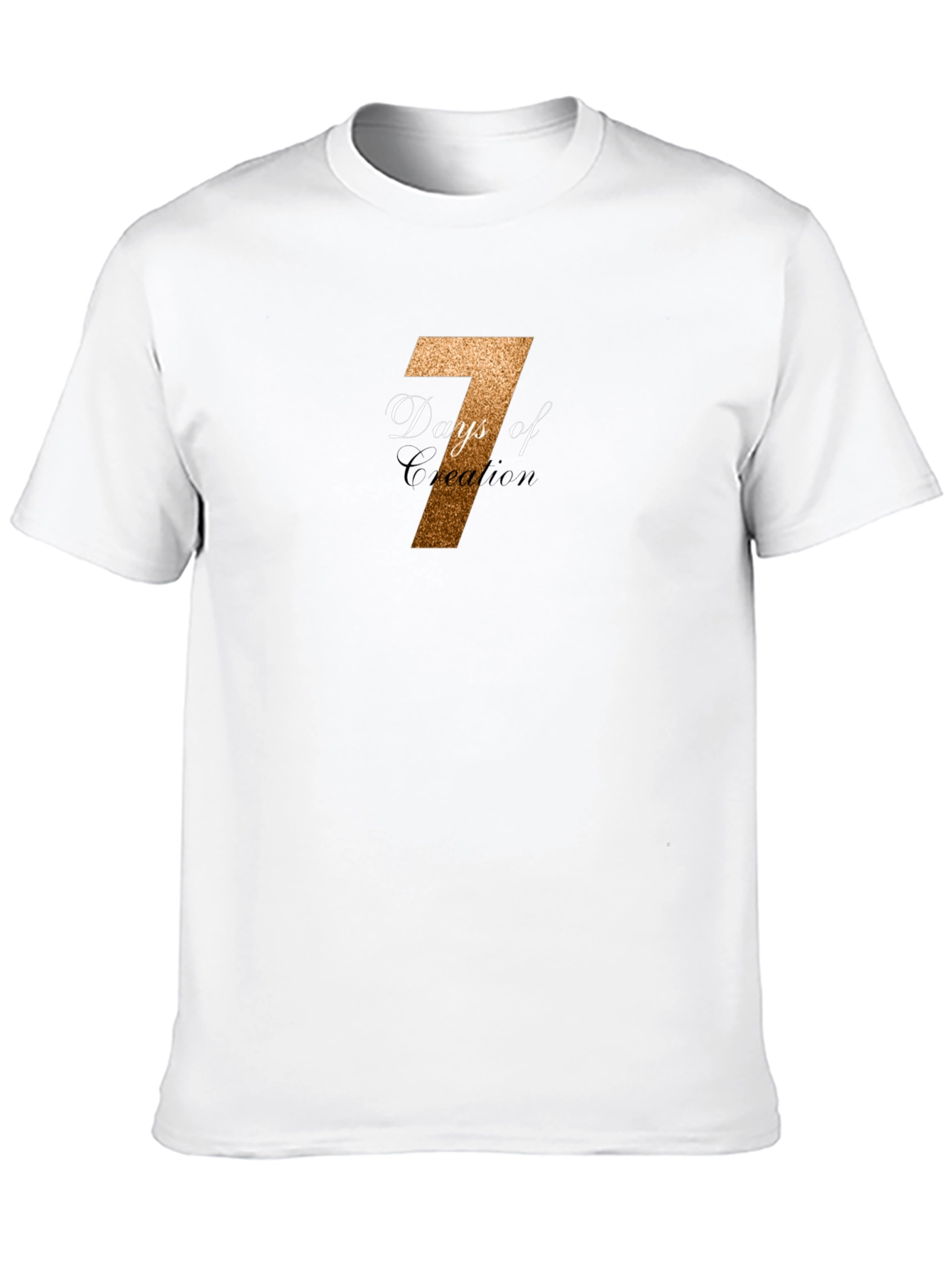 7 Days of Creation Black T-Shirt