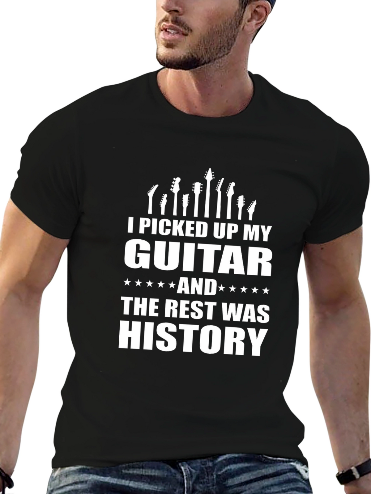 Guitar History Graphic Tee