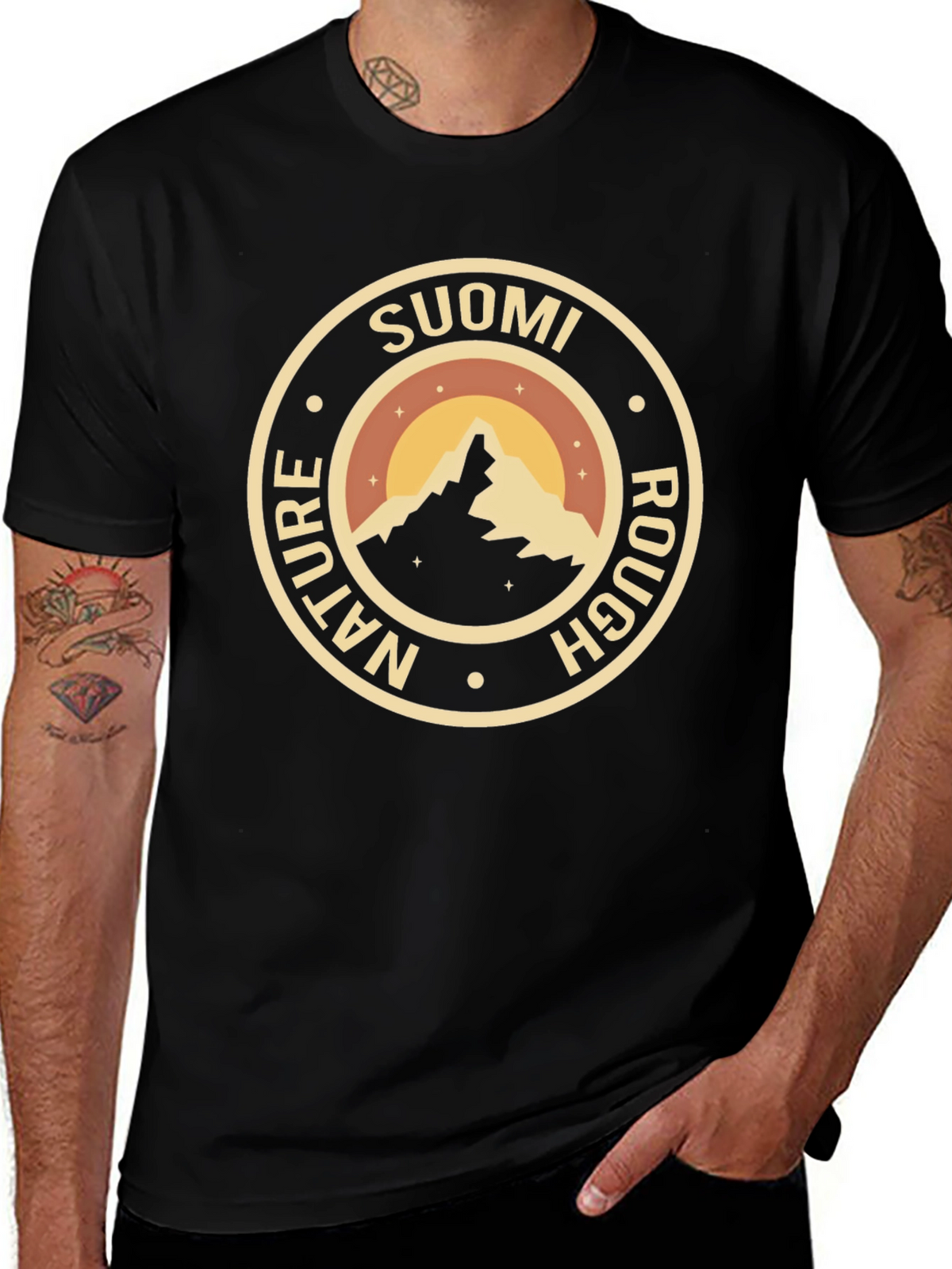 Suomi Nature Rough Mountain Graphic Tee