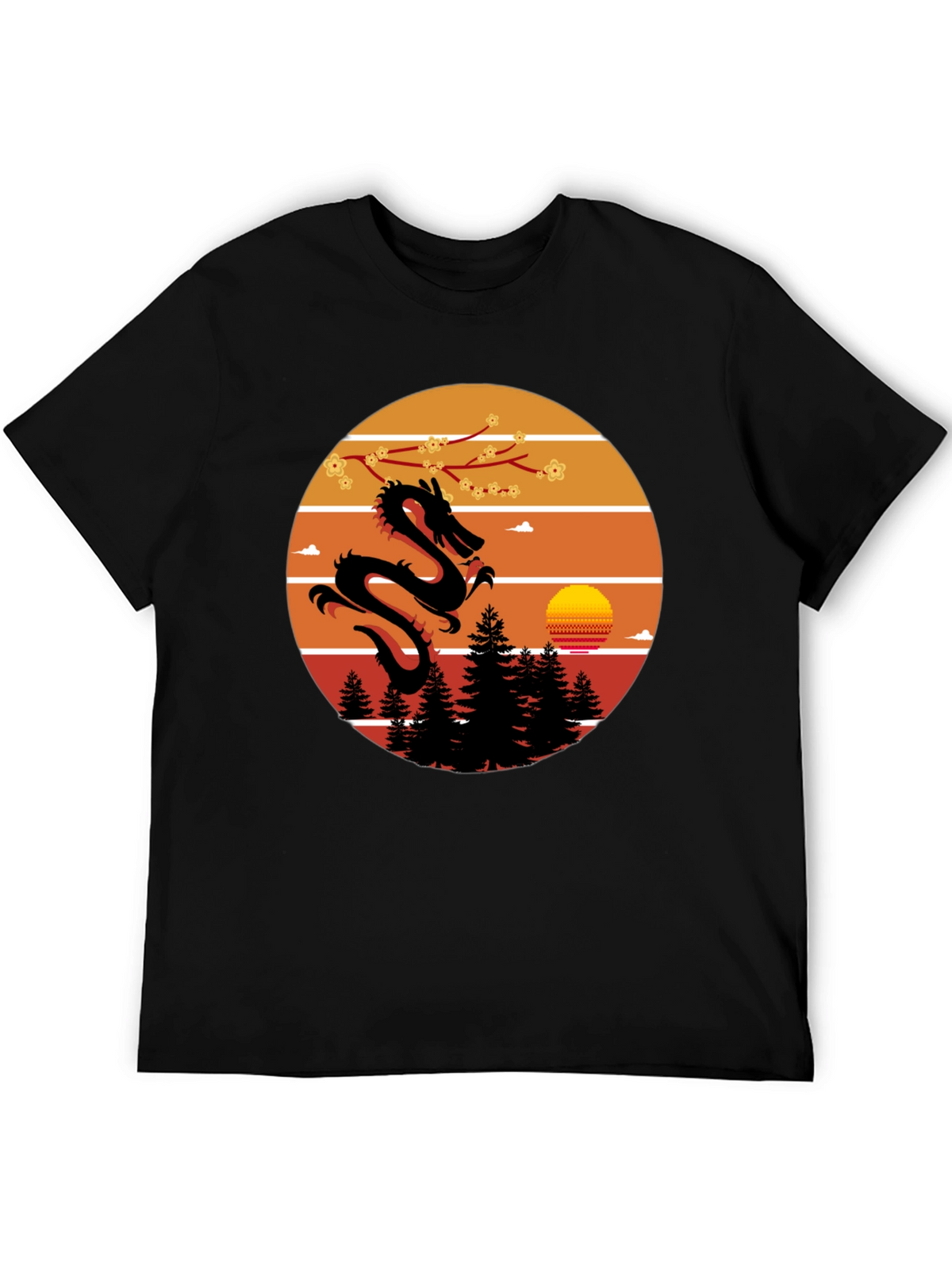 Dragon Sunset Graphic Tee