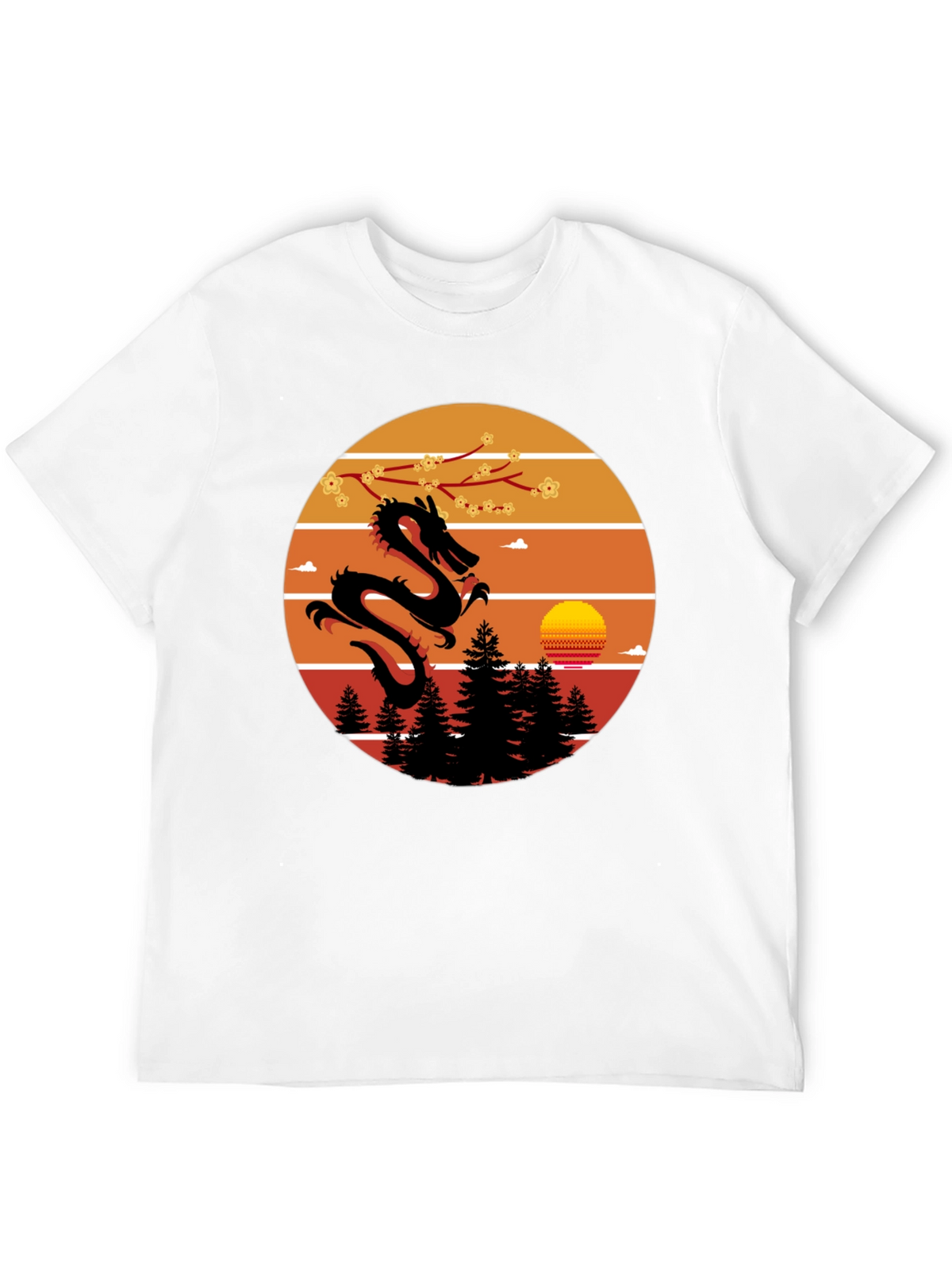 Dragon Sunset Graphic Tee