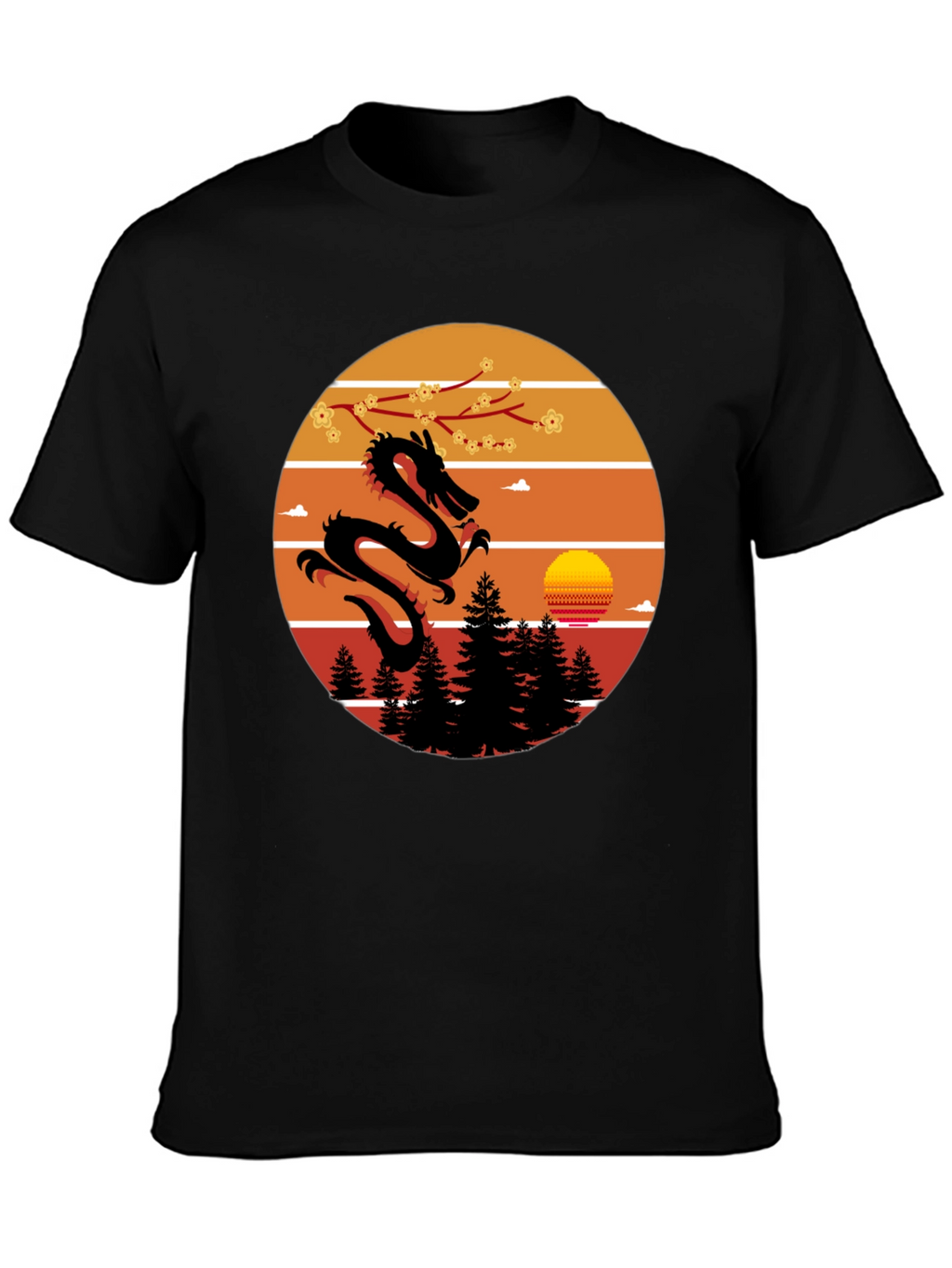 Dragon Sunset Graphic Tee