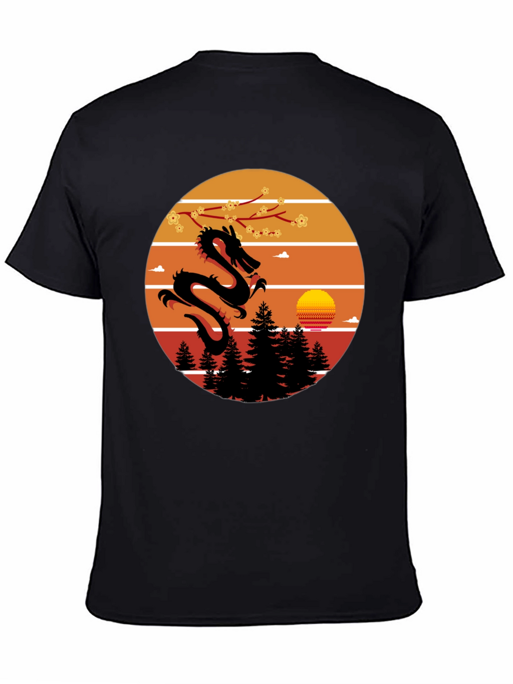 Dragon Sunset Graphic Tee