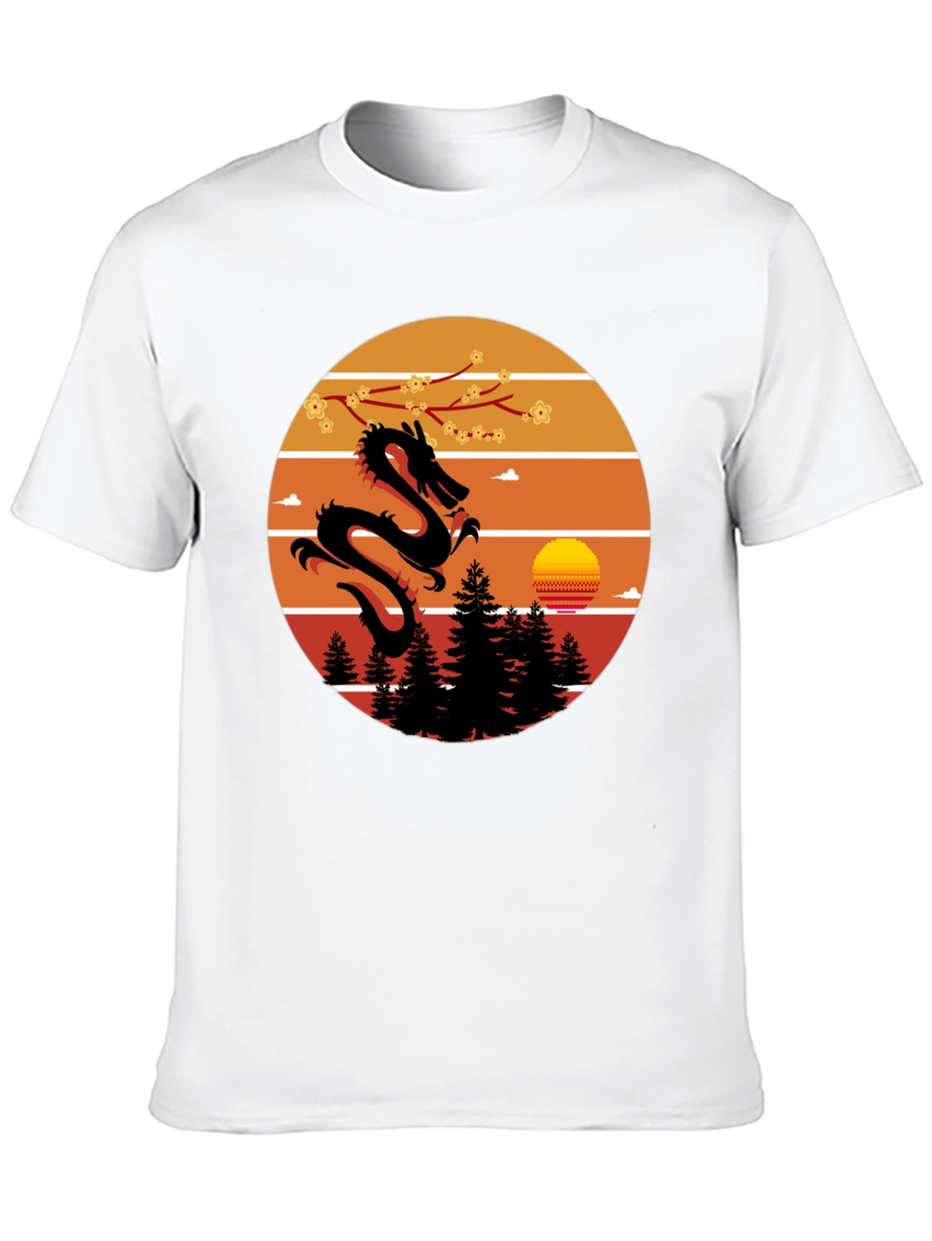 Dragon Sunset Graphic Tee
