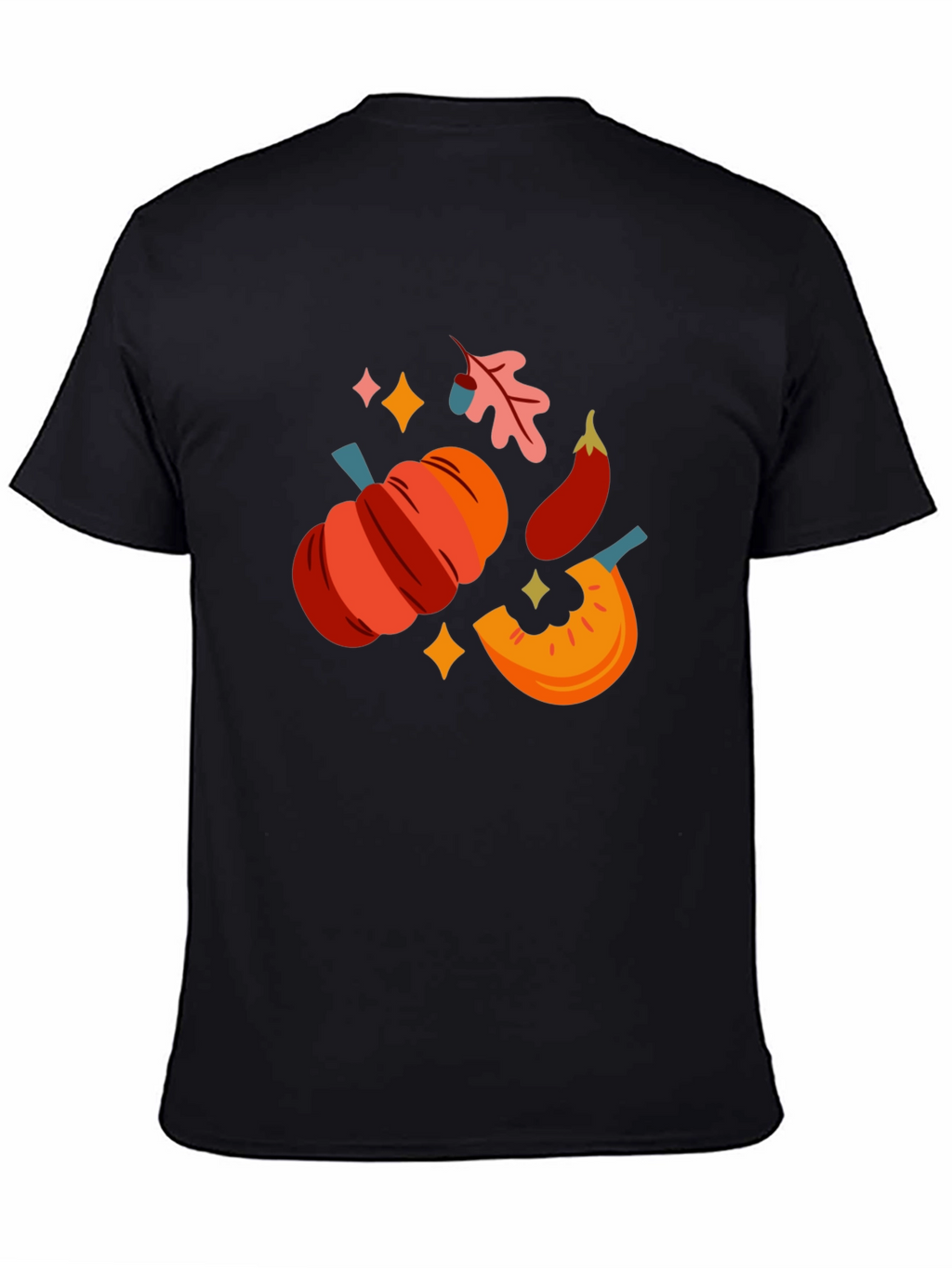 Fall Harvest Graphic Tee - Black T-Shirt