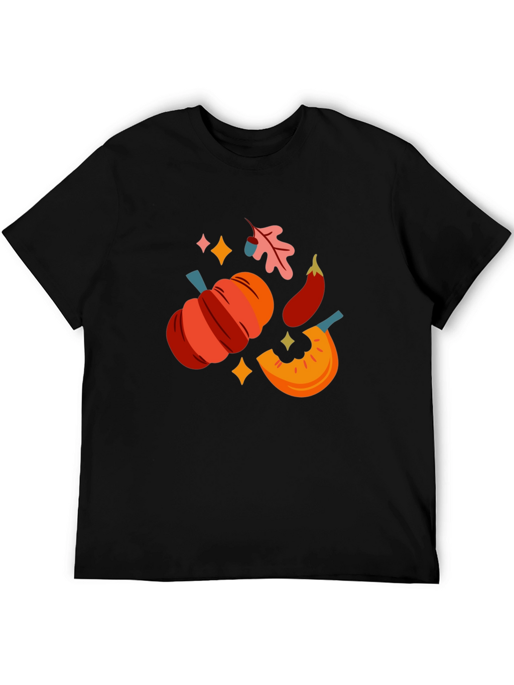 Fall Harvest Graphic Tee - Black T-Shirt