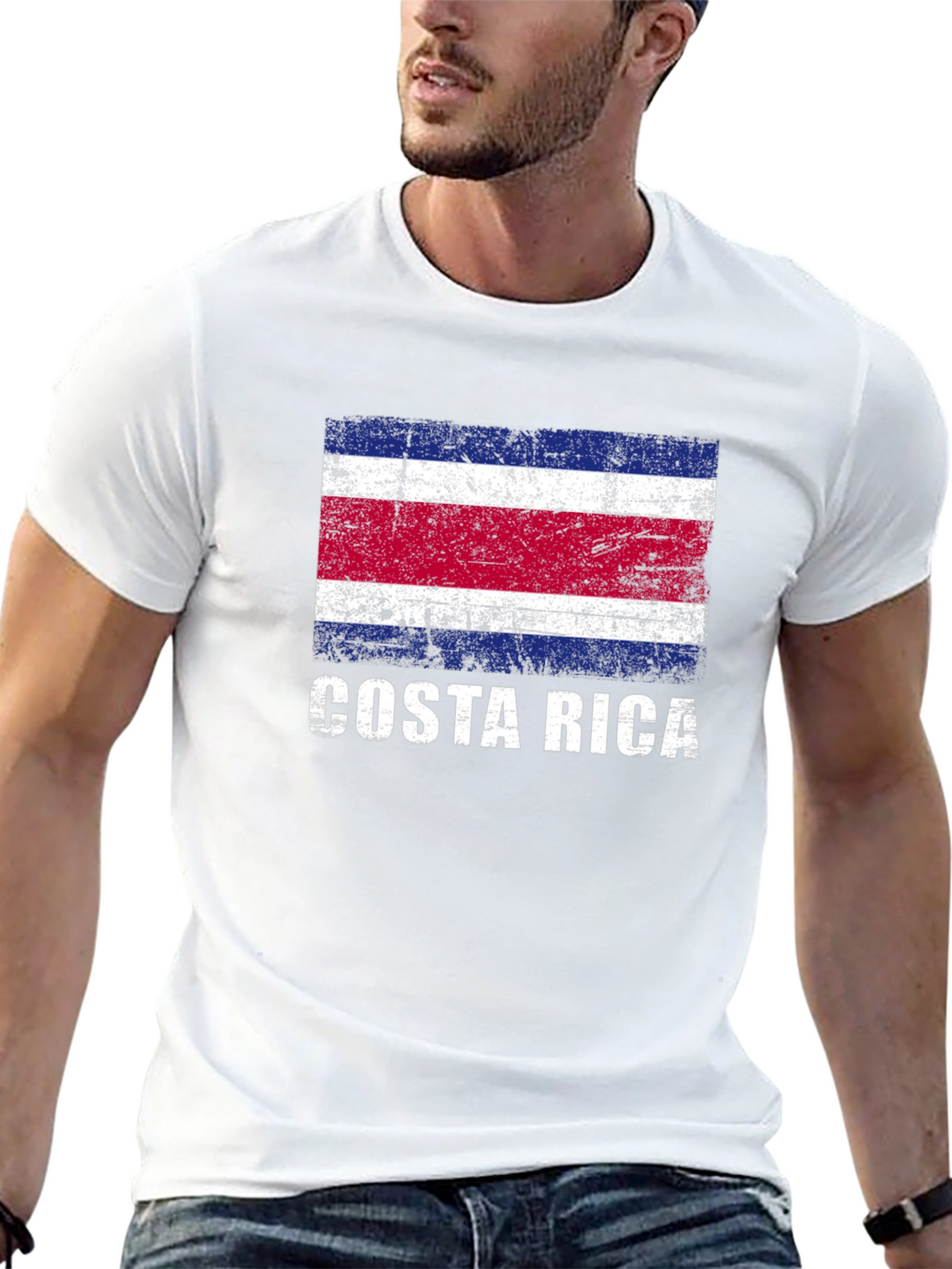 Costa Rica Flag Graphic T-Shirt - Patriotic Pride