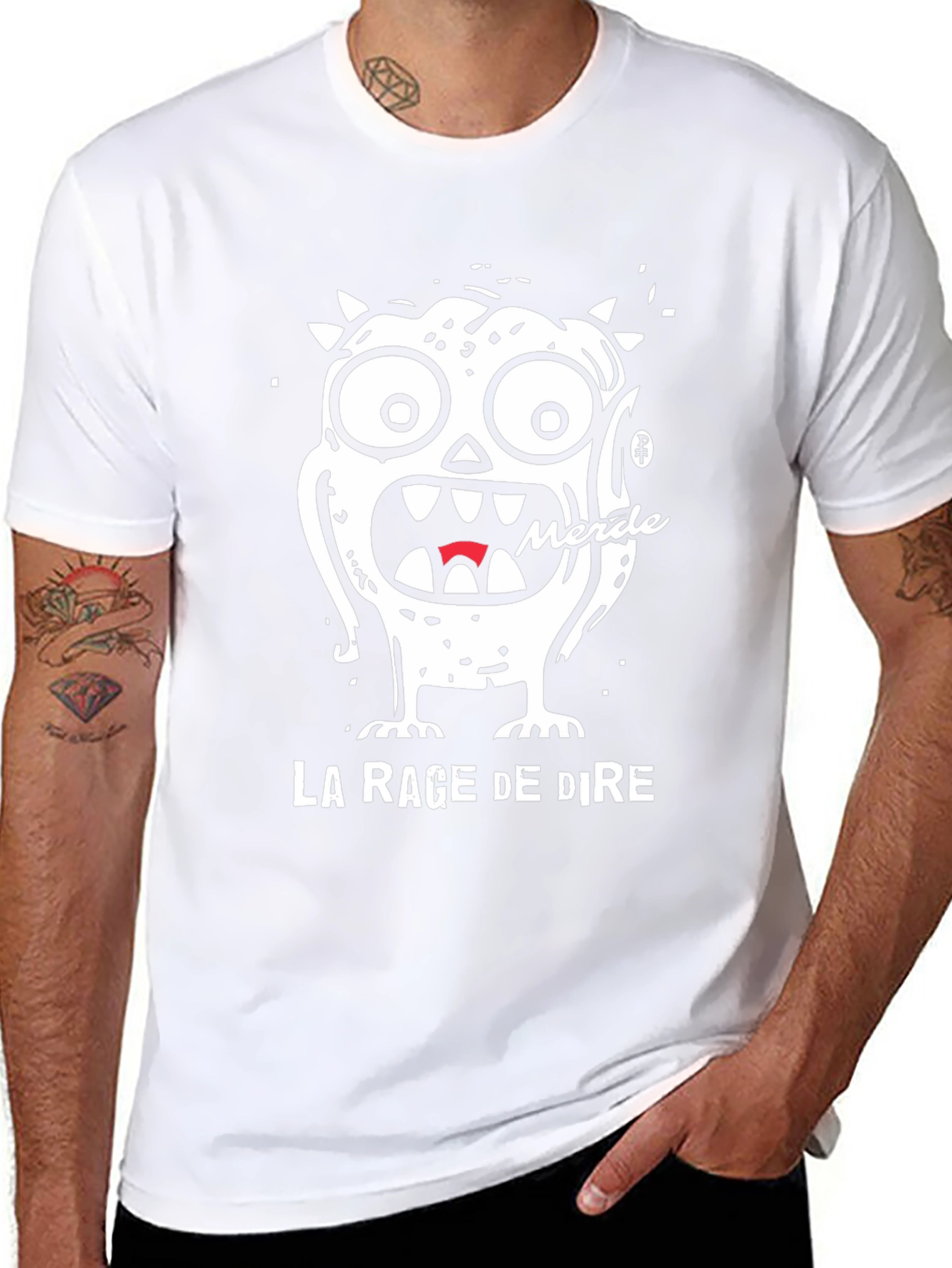 La Rage De Dire Graphic Tee - Black