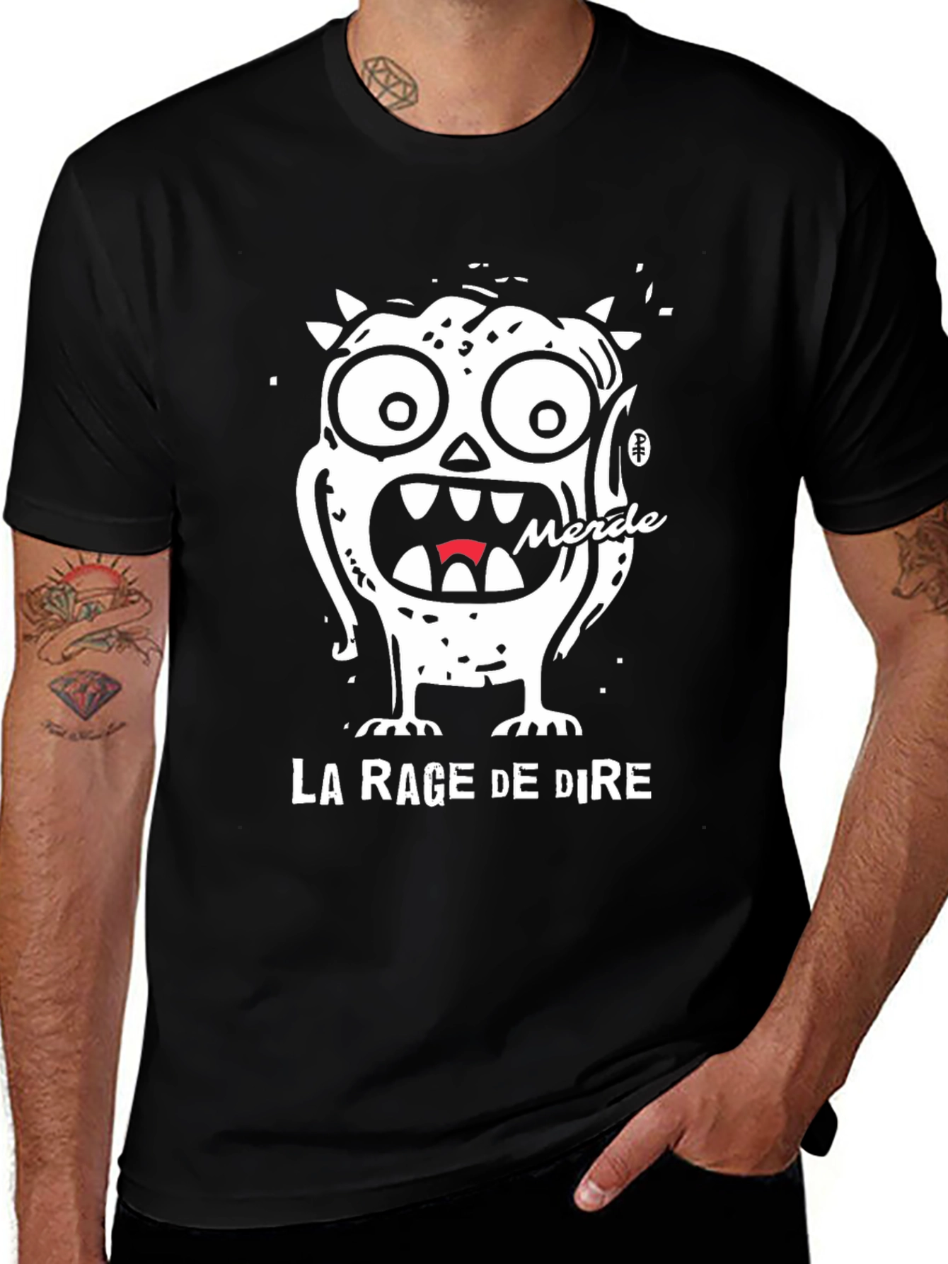 La Rage De Dire Graphic Tee - Black
