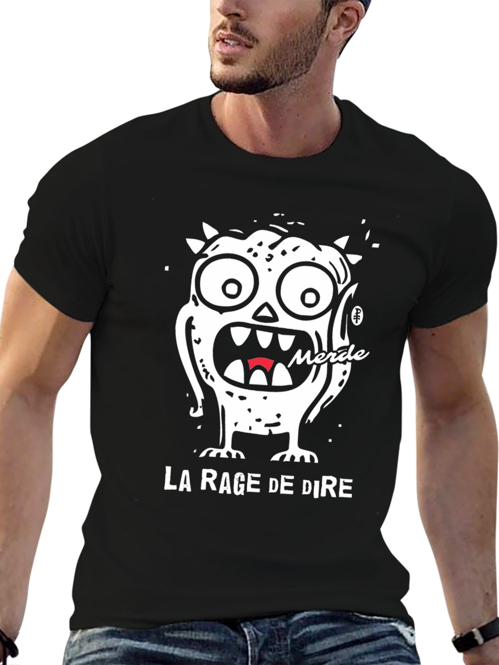 La Rage De Dire Graphic Tee - Black